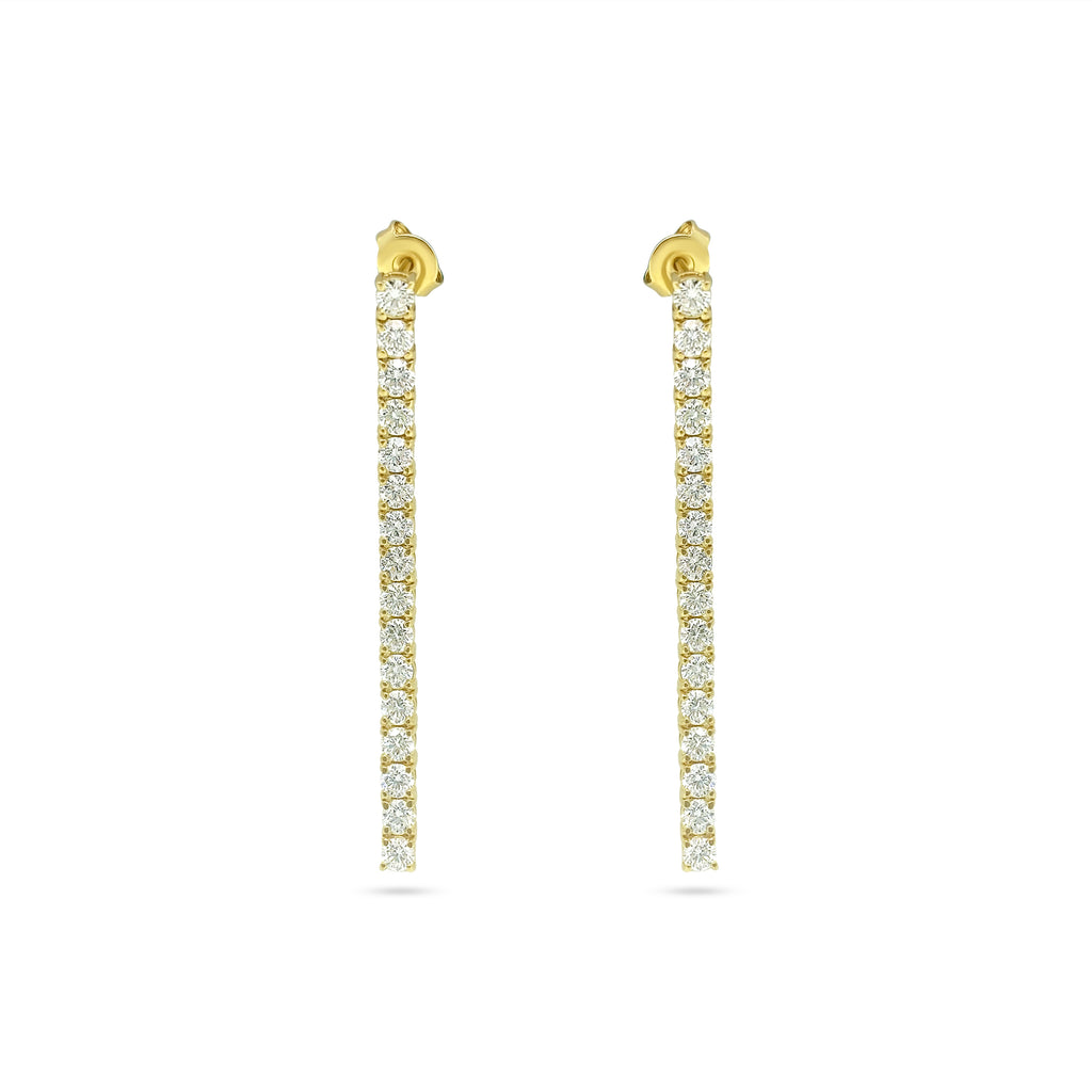 3.50cwt Diamond Tennis Earrings for Her