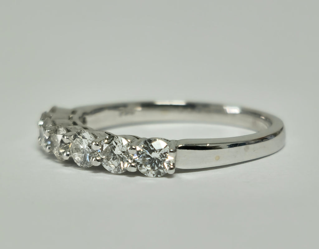 18k gold engagement ring with VVS diamonds, elegant design for women, by Prince The Jeweler.