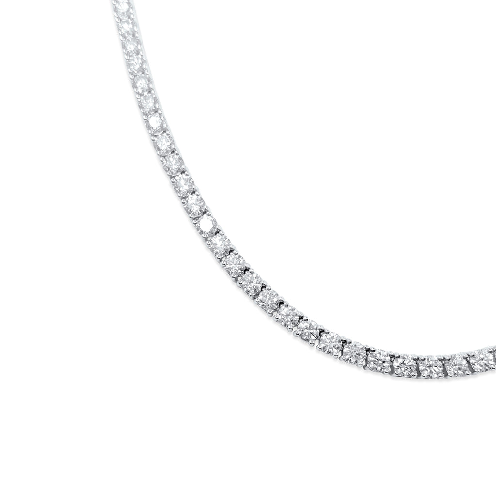 16ct VVS Diamond Tennis Necklace Unisex - Pristine Diamonds