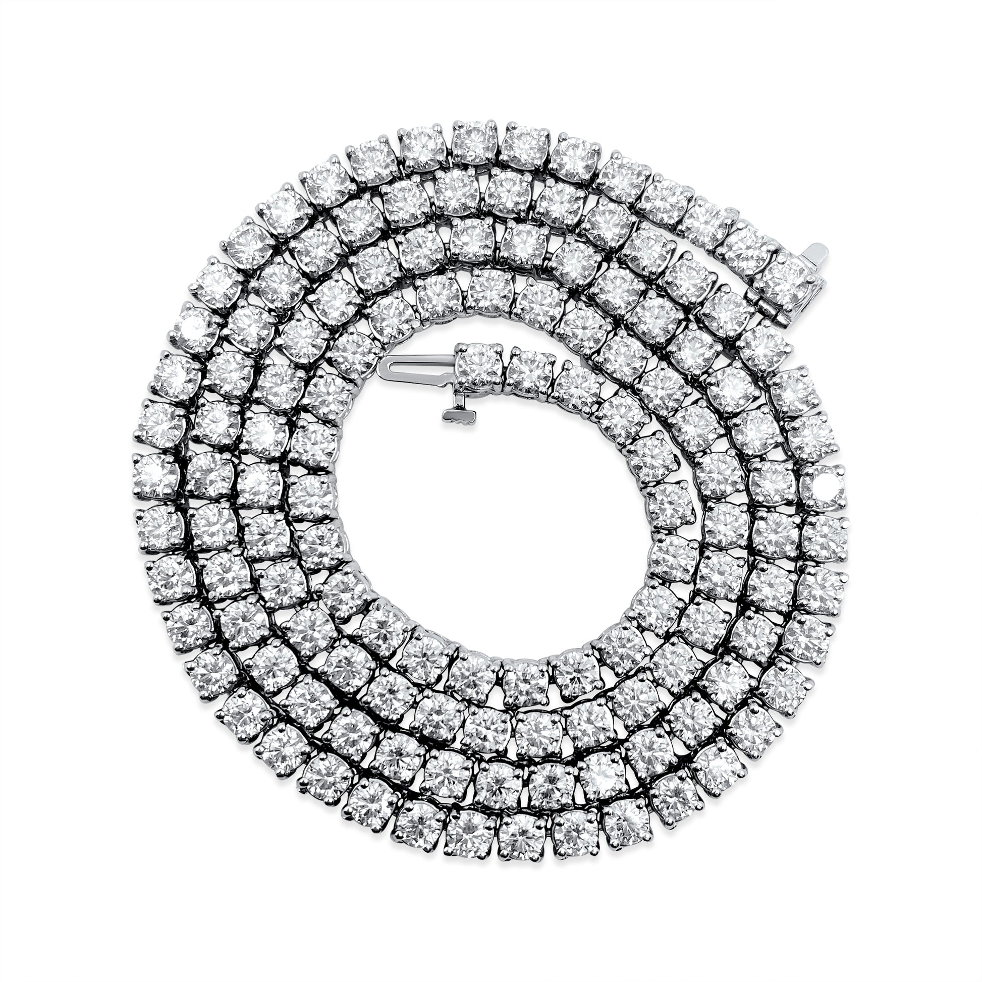26CT VVS Diamond Tennis Necklace Unisex - Pristine Diamonds