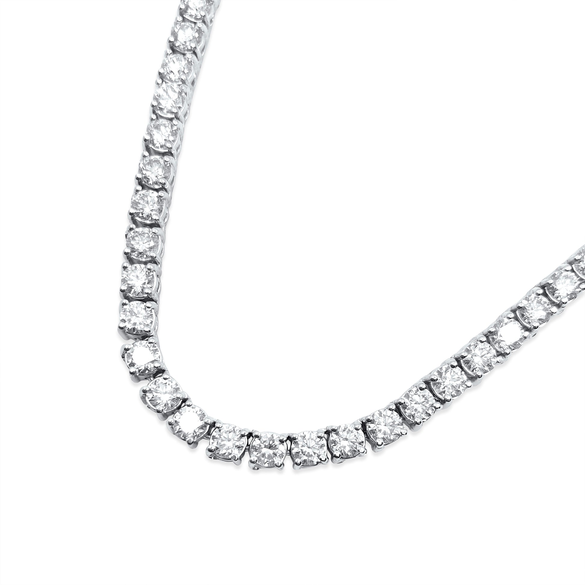26CT VVS Diamond Tennis Necklace Unisex - Pristine Diamonds