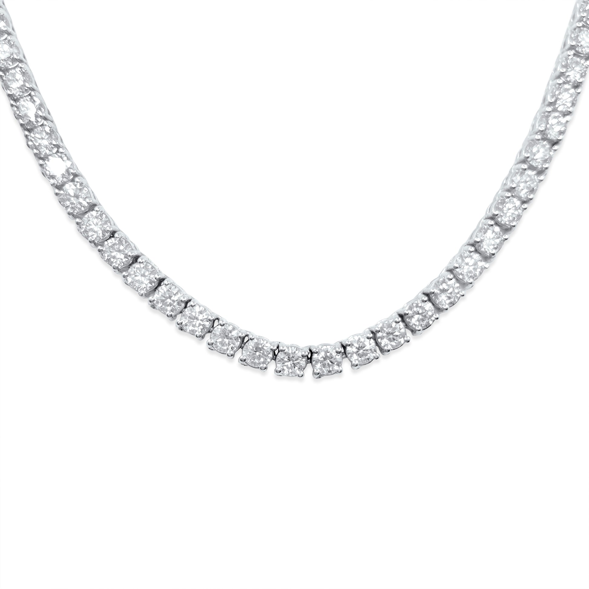 26CT VVS Diamond Tennis Necklace Unisex - Pristine Diamonds