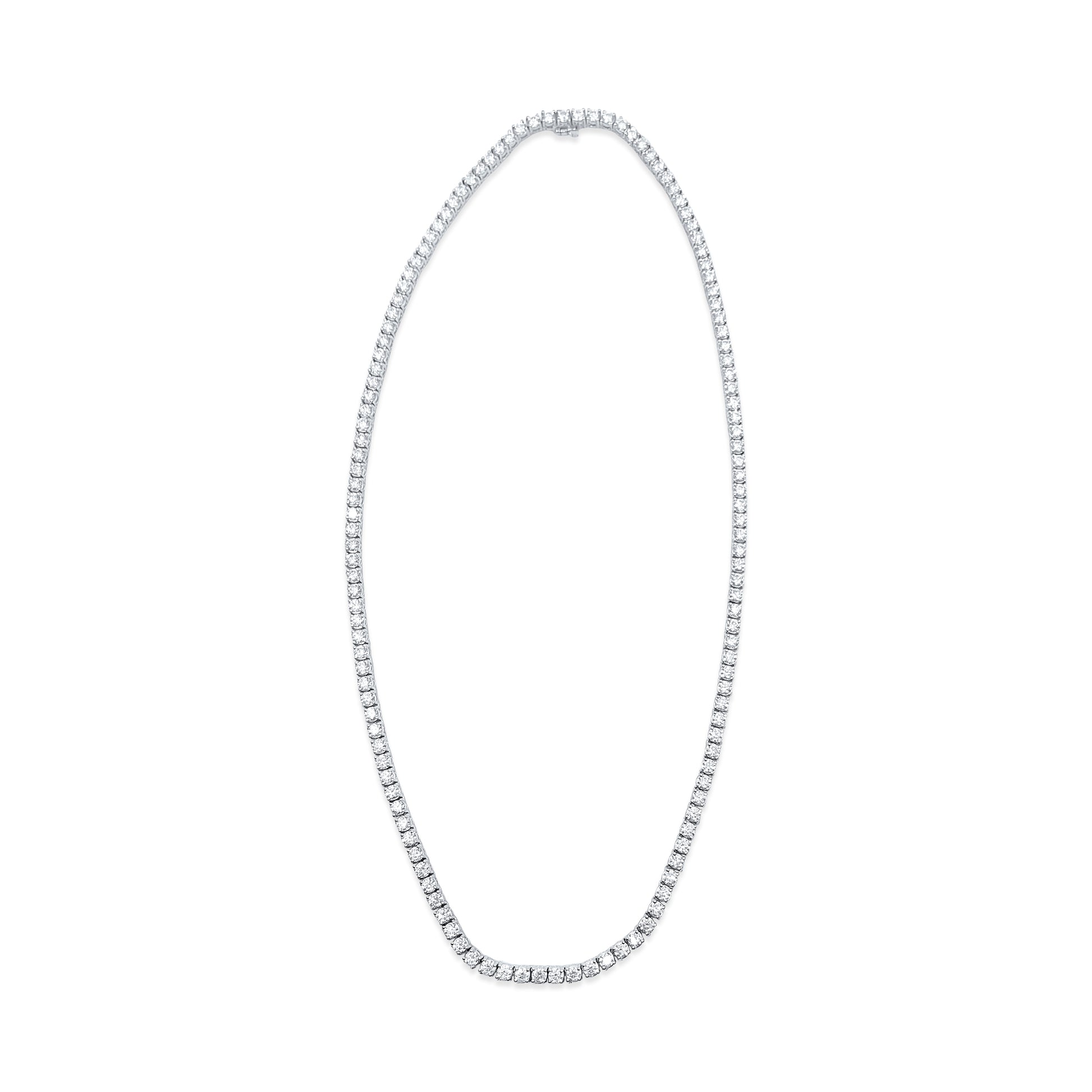 26CT VVS Diamond Tennis Necklace Unisex - Pristine Diamonds