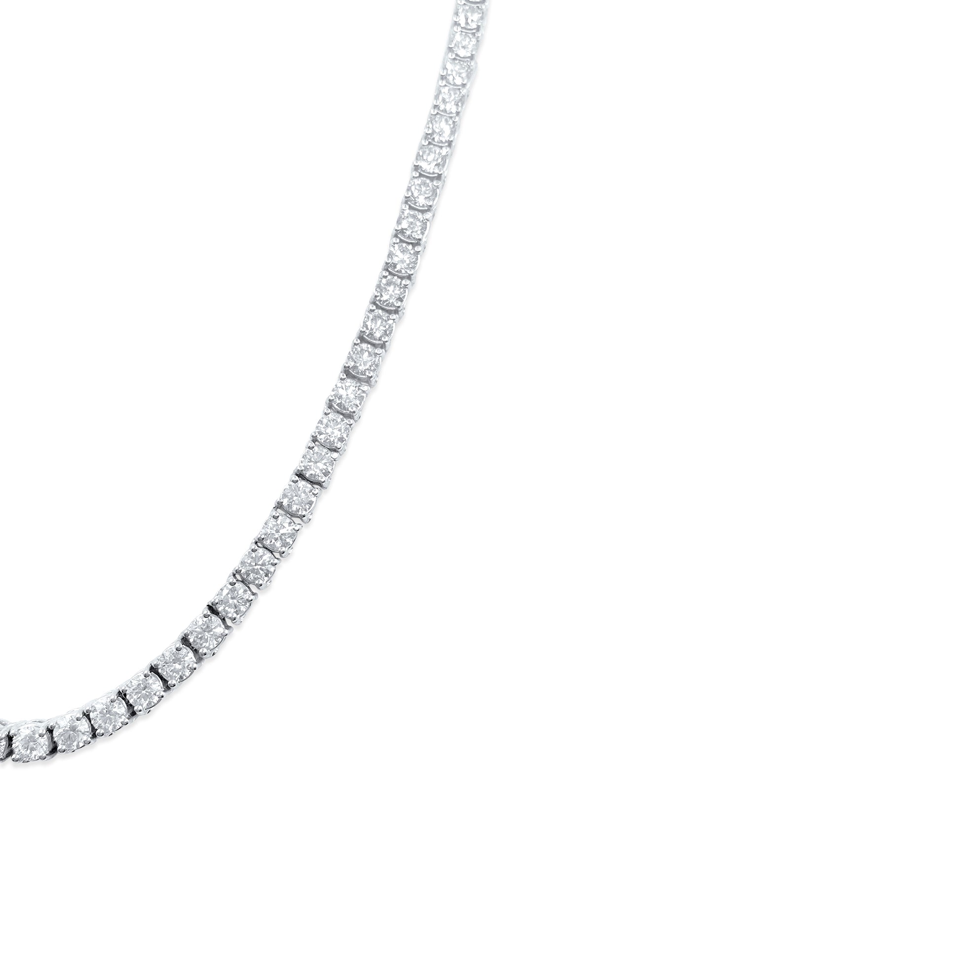 26CT VVS Diamond Tennis Necklace Unisex - Pristine Diamonds