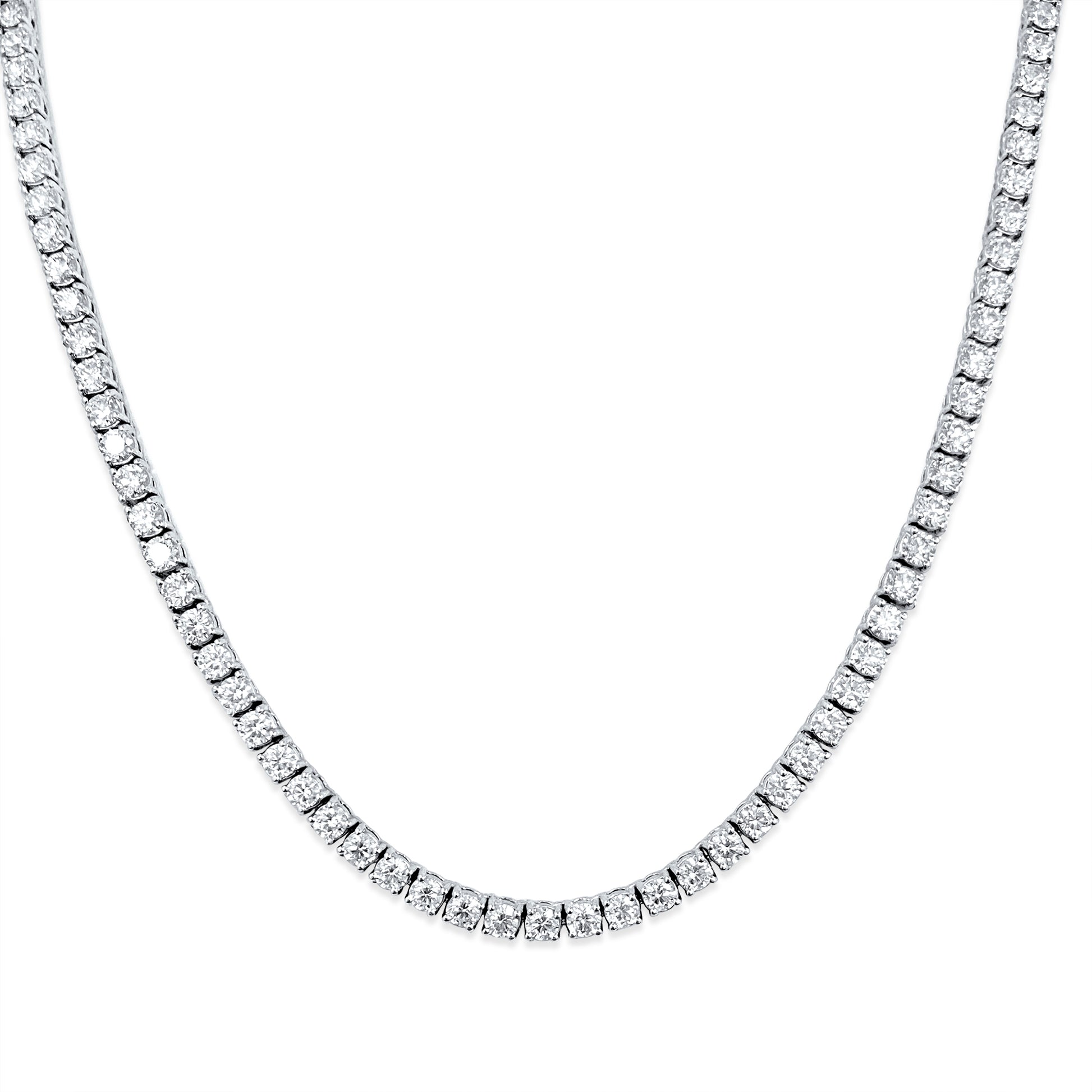 26CT VVS Diamond Tennis Necklace Unisex - Pristine Diamonds