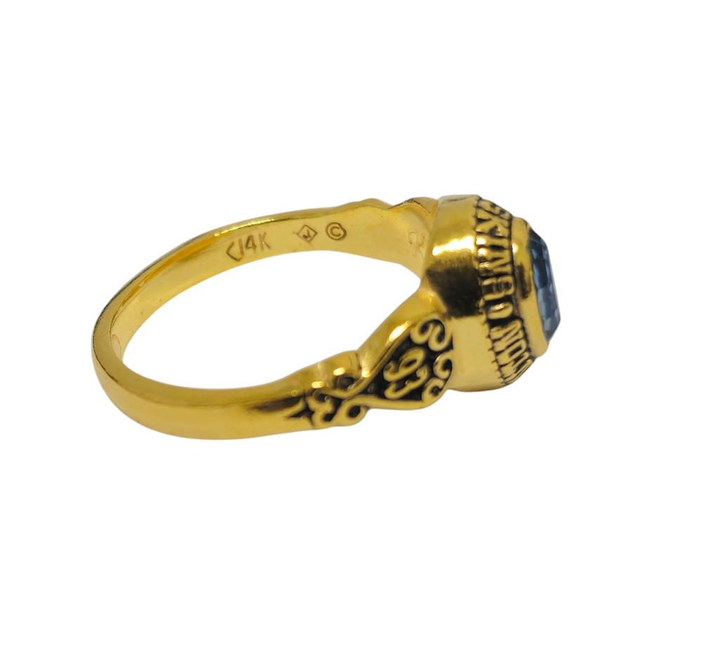 Vintage championship ring with Tanzanite