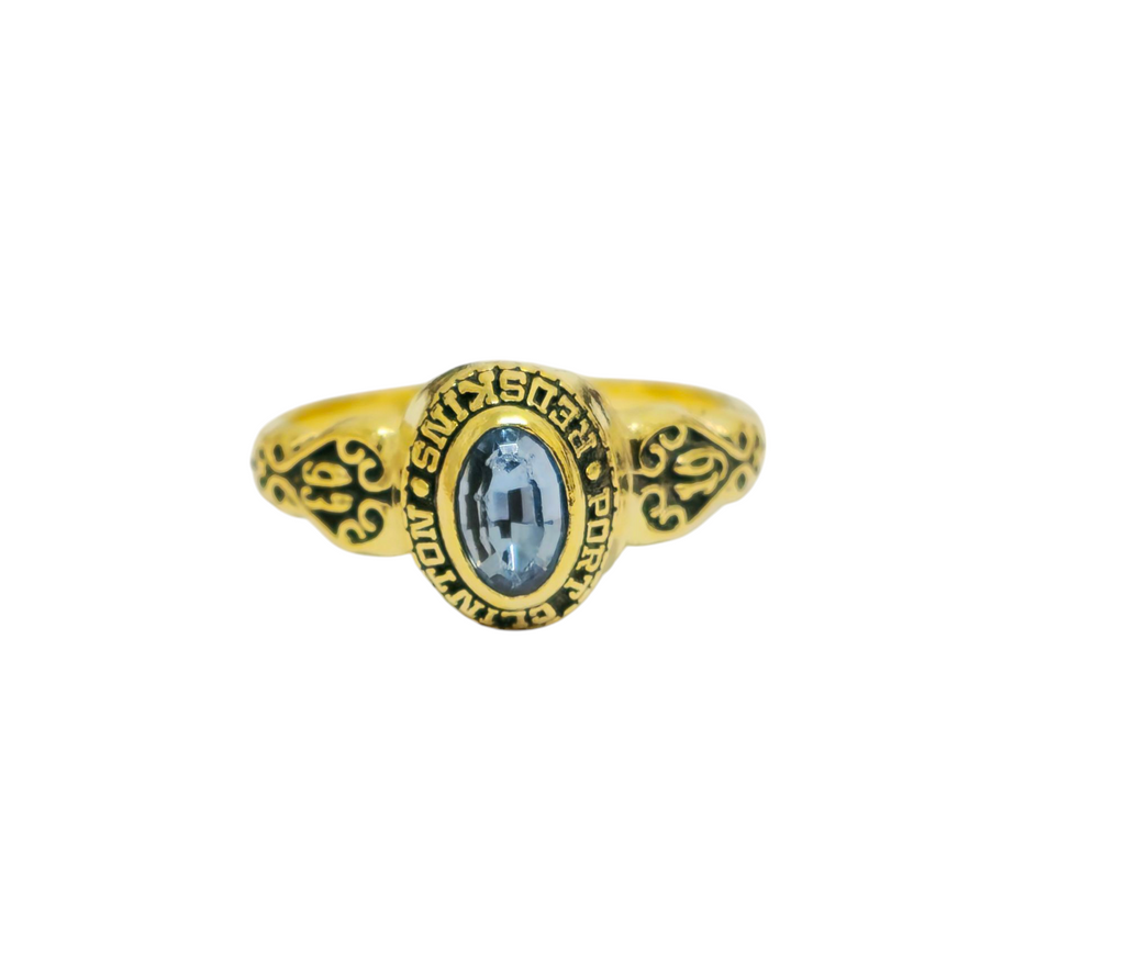 Vintage championship ring with Tanzanite