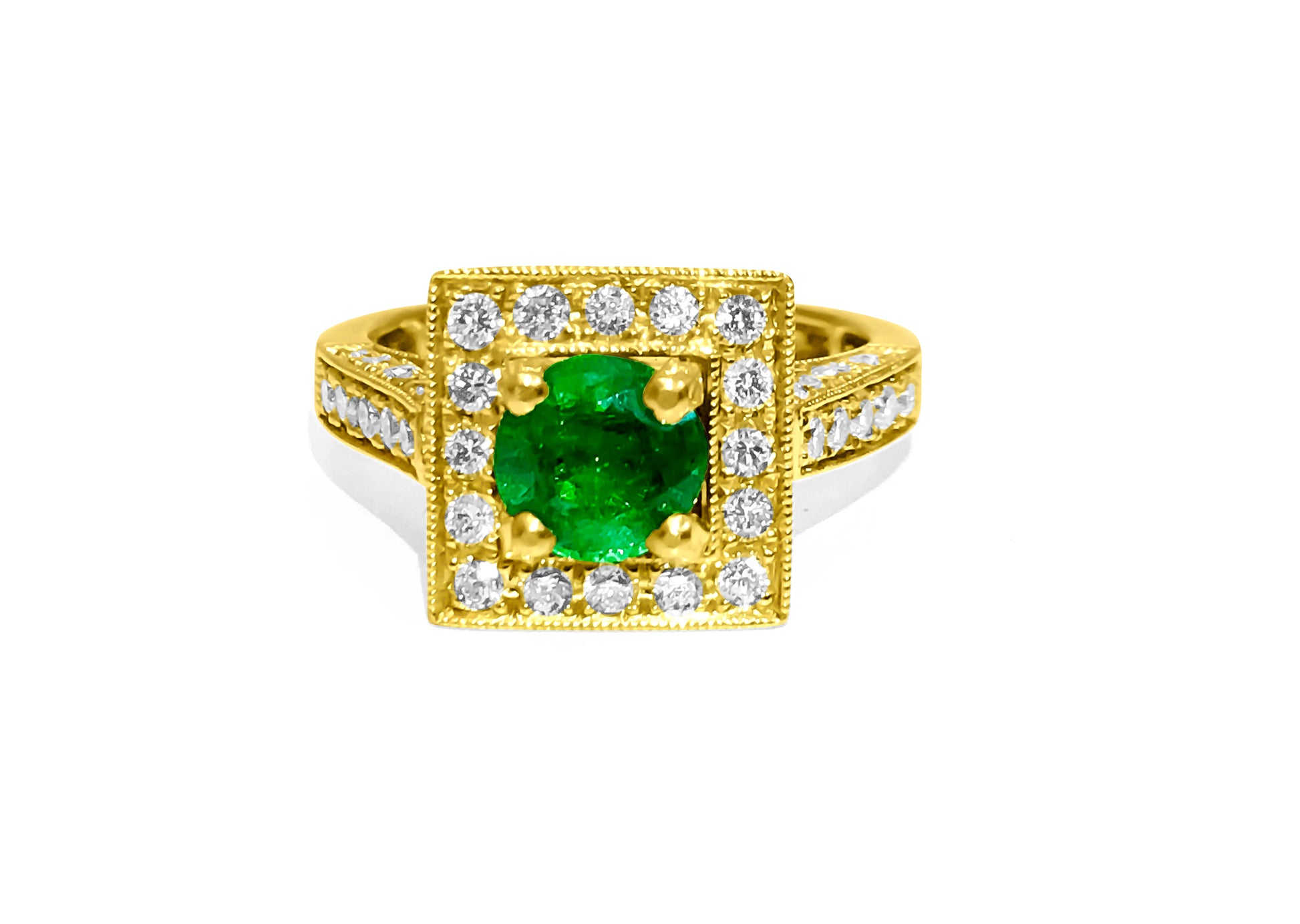 Collectible Aquamarine Ring in 14k Yellow Gold