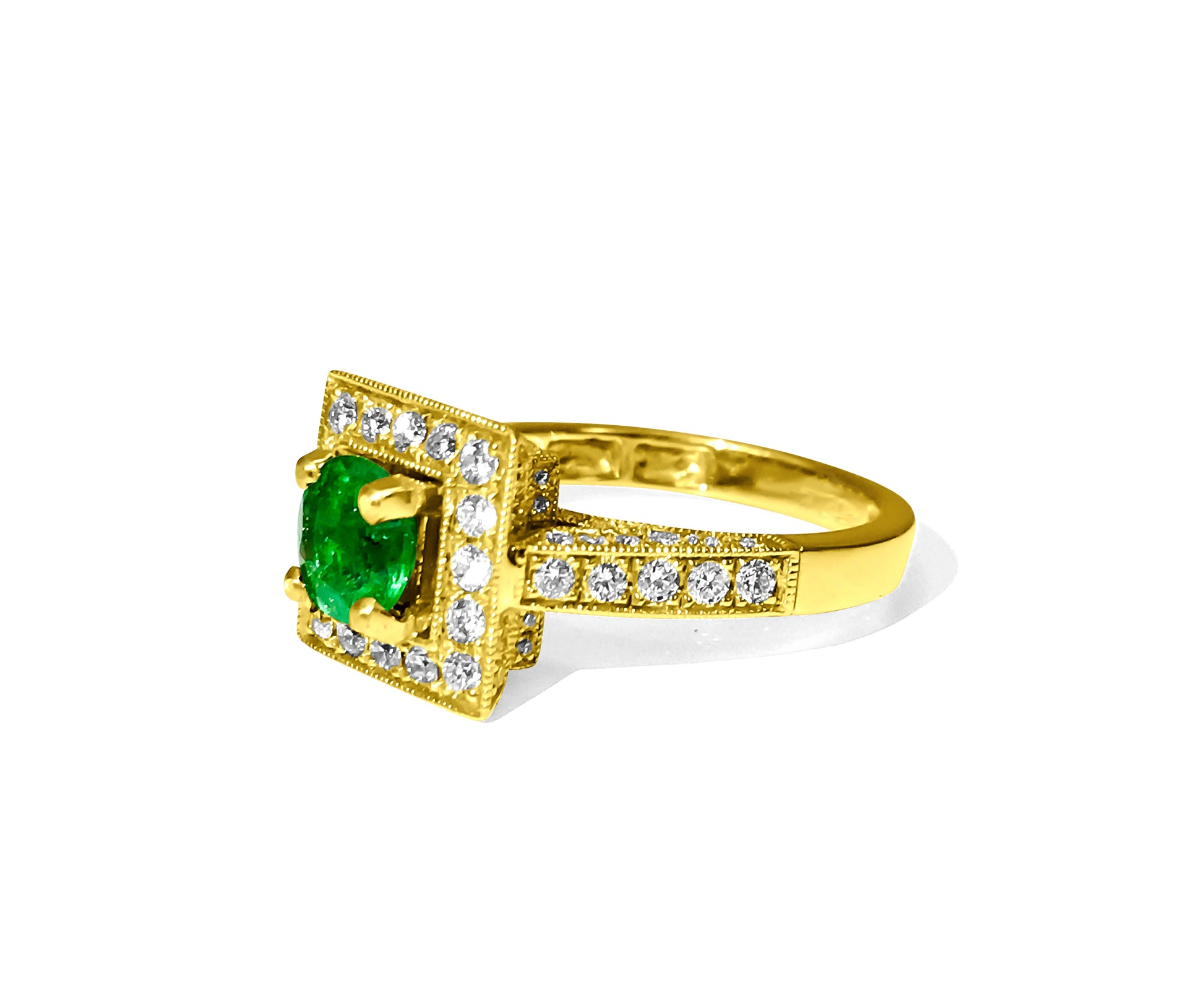 Collectible Aquamarine Ring in 14k Yellow Gold