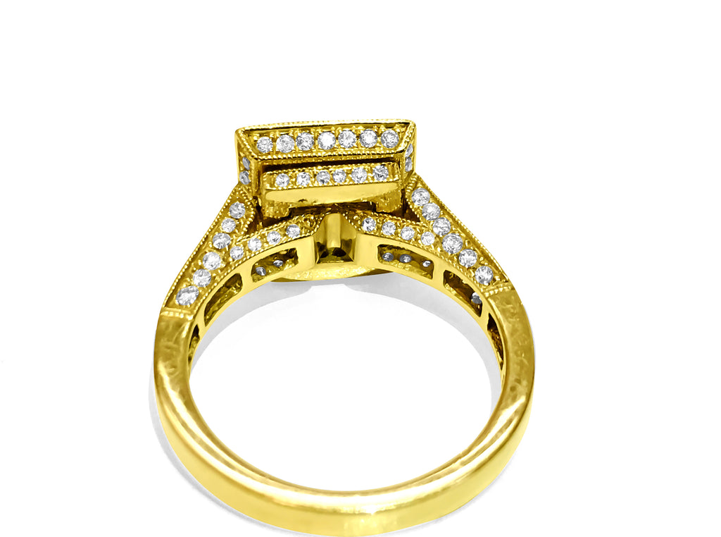 Collectible Aquamarine Ring in 14k Yellow Gold