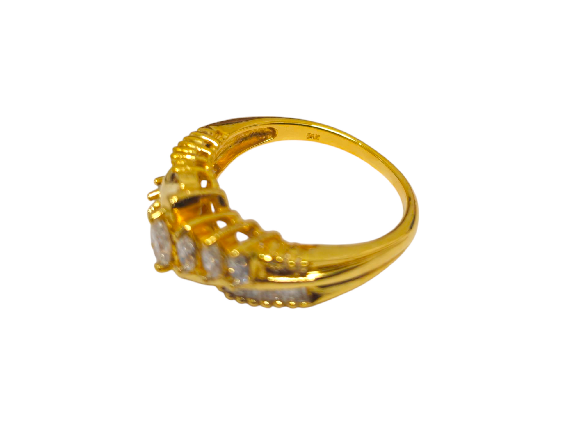Vintage 1.50CWT Cluster Diamond Ring For Her in 14k Gold