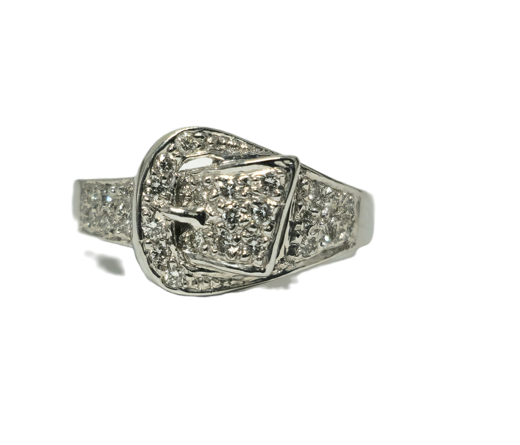 Retro 0.25 Carat Diamond Ring 14k Gold - Pristine Diamonds