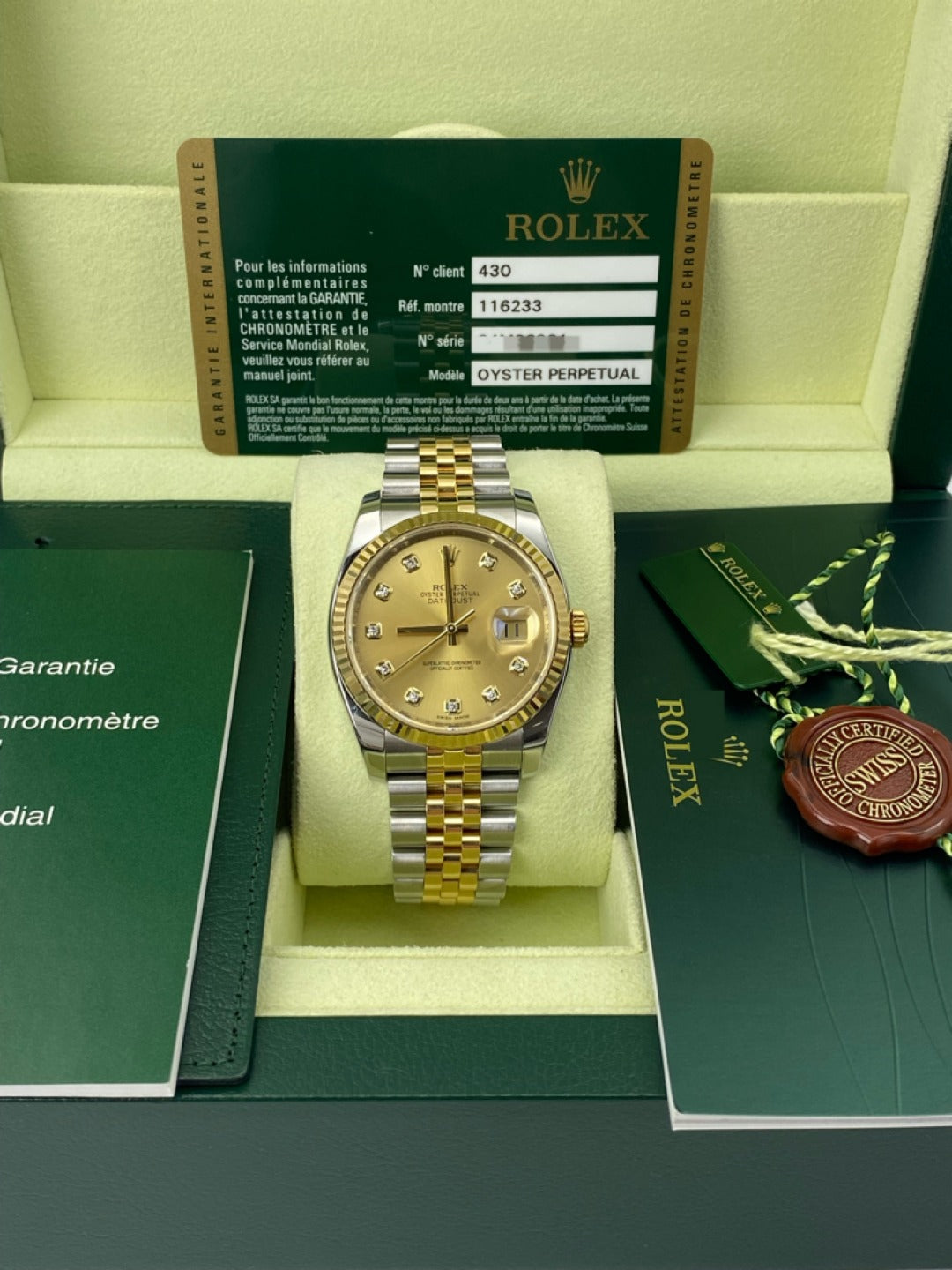 Rolex116233 - Pristine Diamonds
