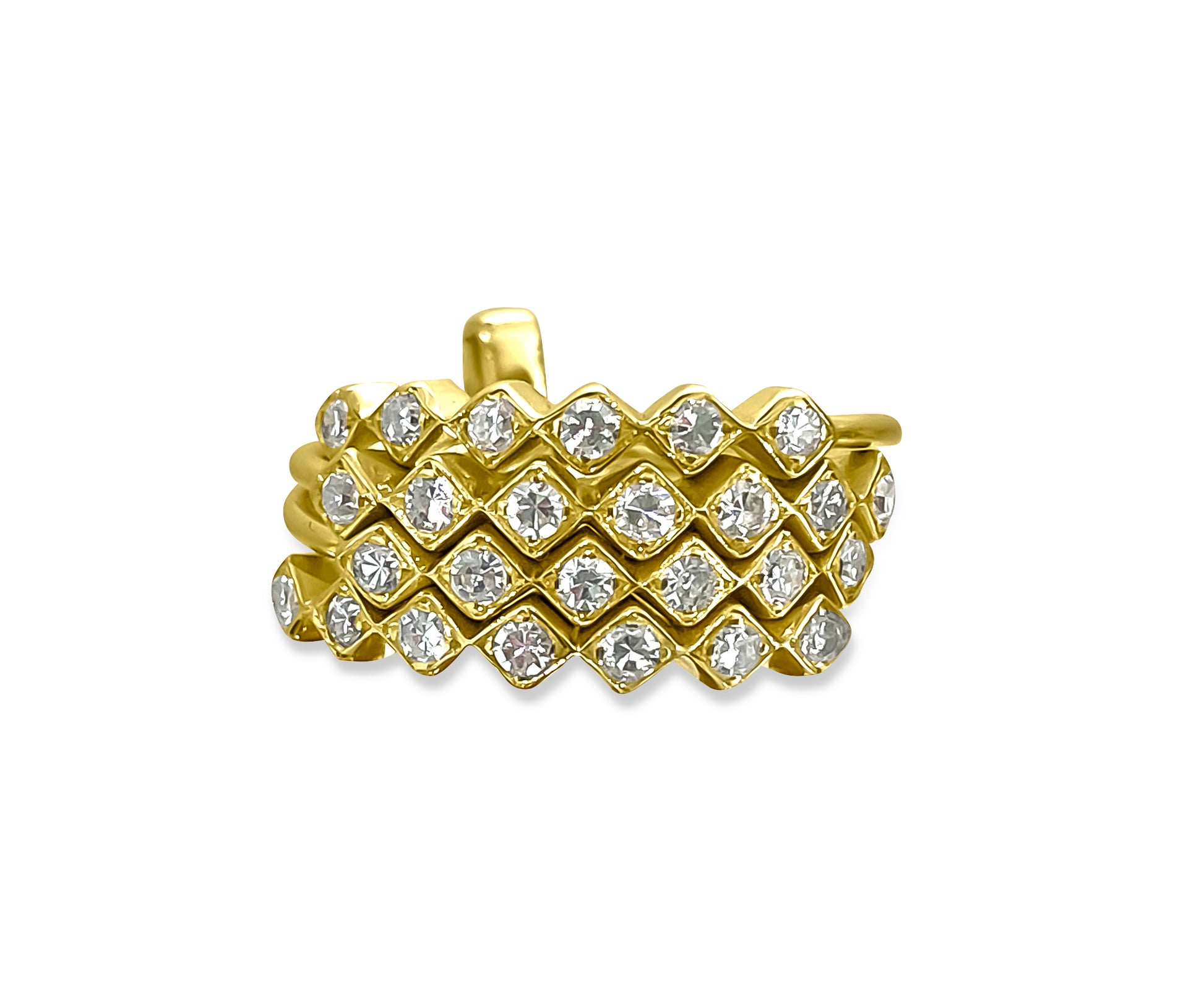 Vintage 1.00 Carat Diamond Stackable Ring in 14k Gold - Pristine Diamonds