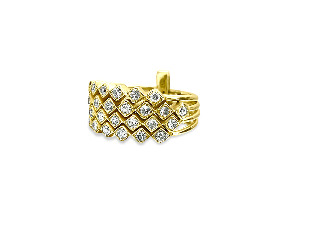Vintage 1.00 Carat Diamond Stackable Ring in 14k Gold - Pristine Diamonds