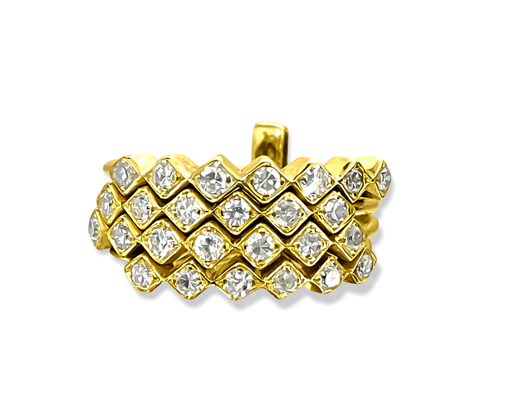 Vintage 1.00 Carat Diamond Stackable Ring in 14k Gold - Pristine Diamonds