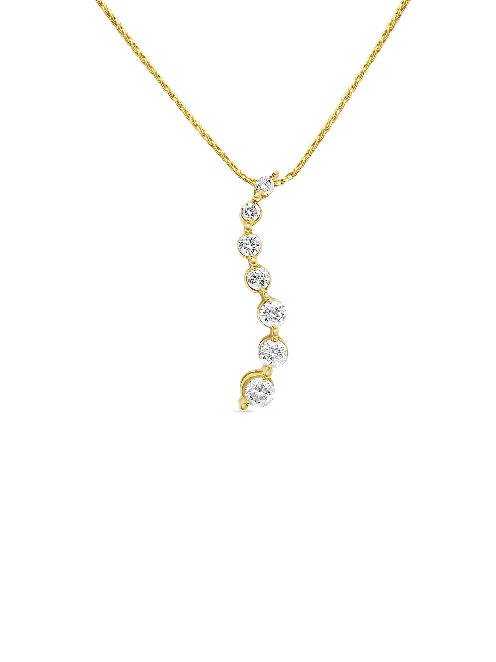 Vintage 0.80 Carat Diamond Pendant Necklace For Her - Pristine Diamonds