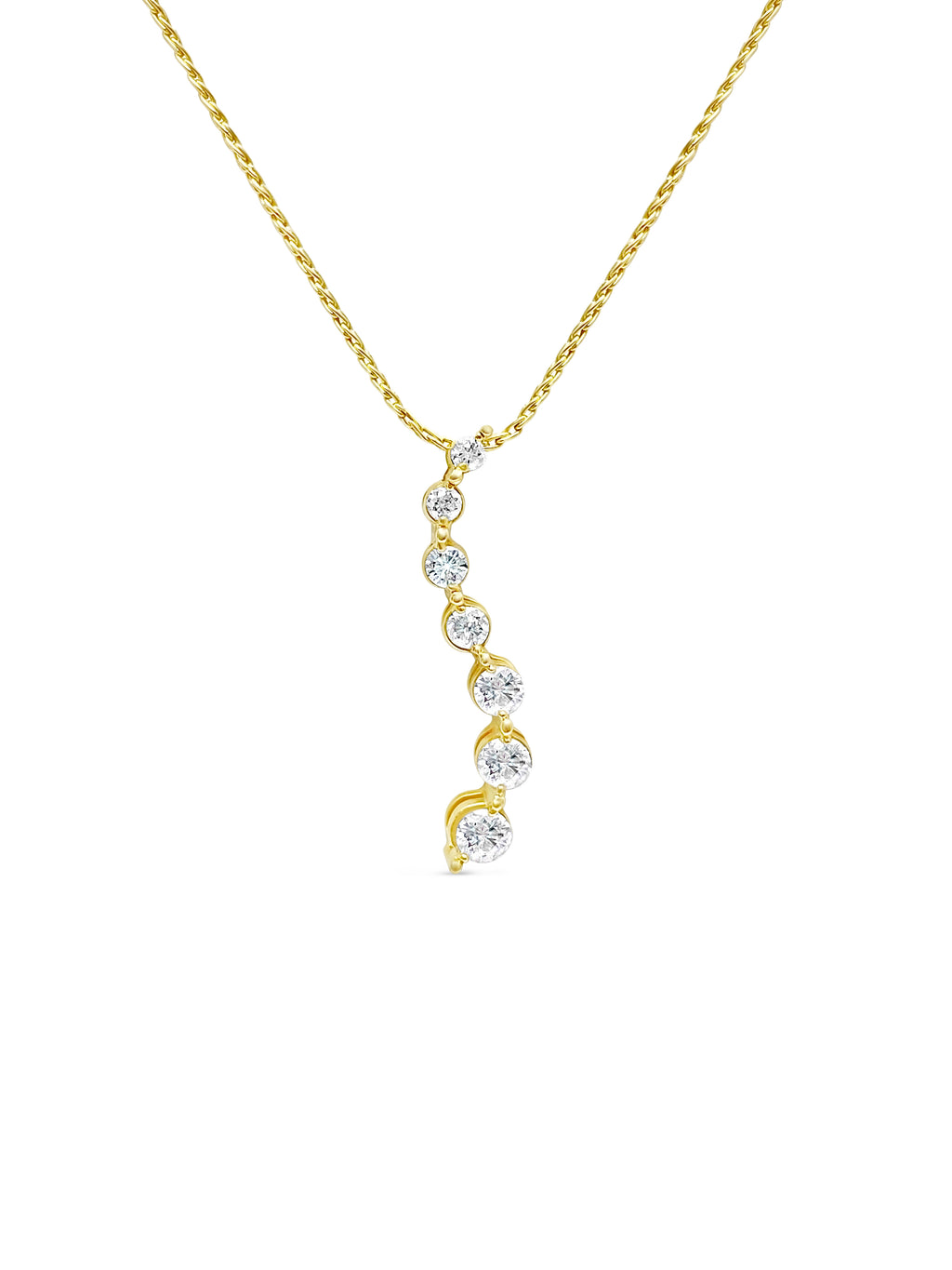 Vintage 0.80 Carat Diamond Pendant Necklace For Her - Pristine Diamonds