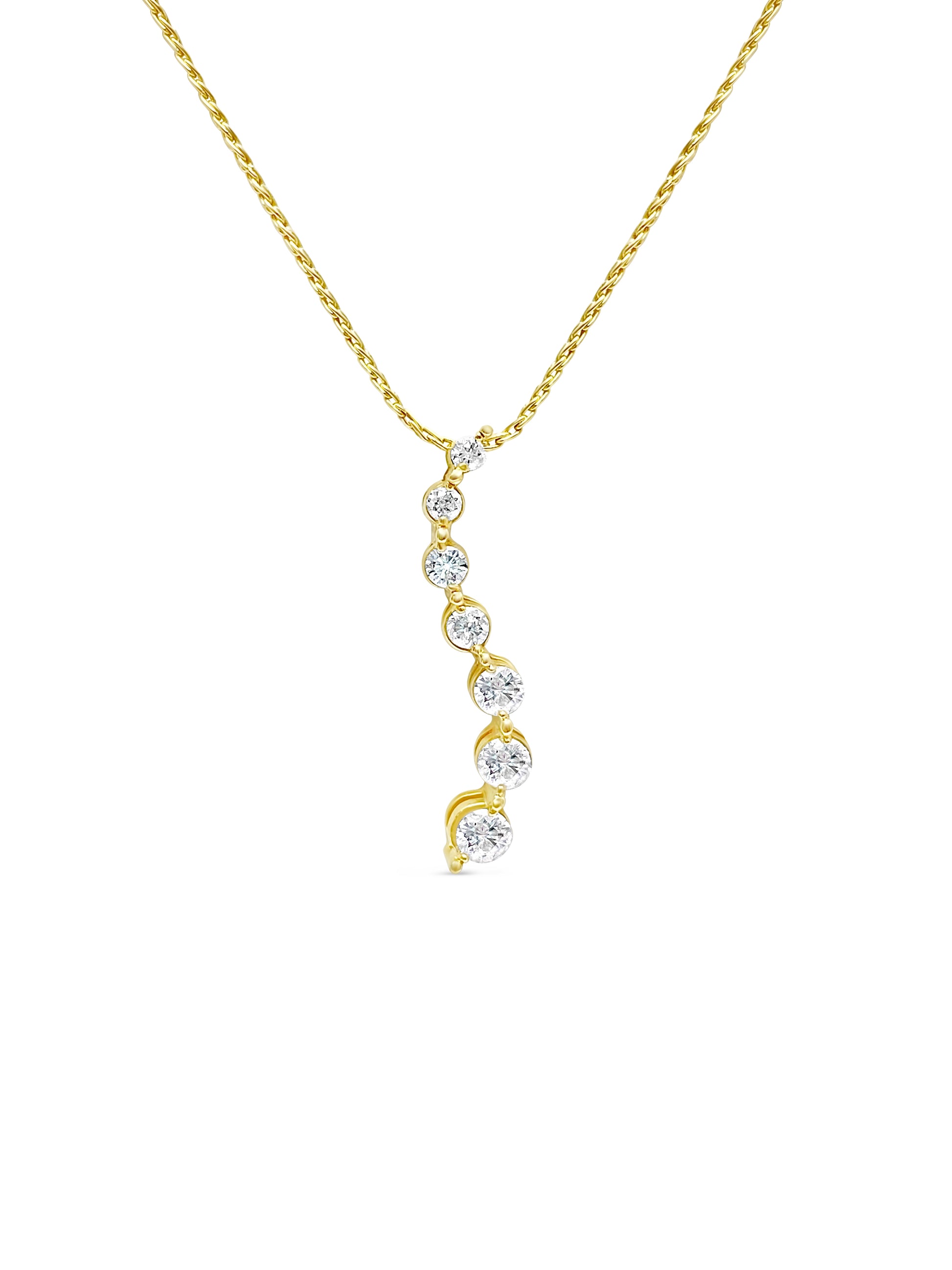 Vintage 0.80 Carat Diamond Pendant Necklace For Her - Pristine Diamonds