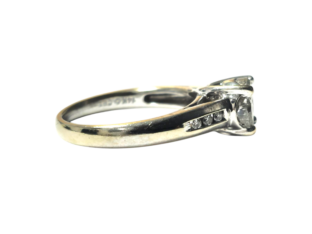 1cwt Diamond Cluster Rin 14k white gold