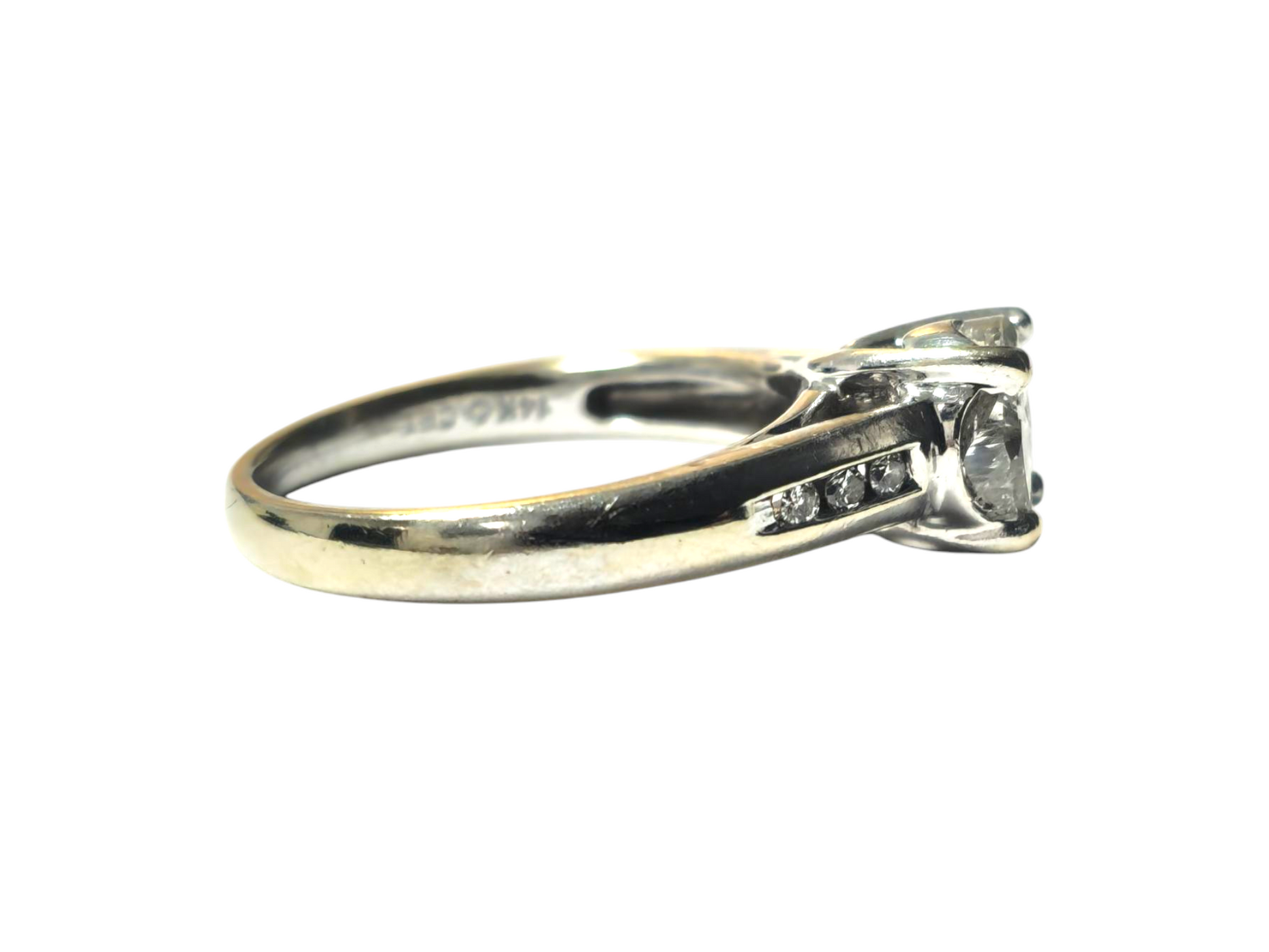 1cwt Diamond Cluster Rin 14k white gold