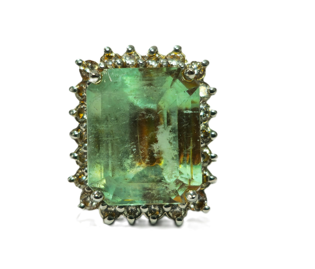 GIA Certified 100% Natural Colombian Emerald Diamond Ring - Pristine Diamonds