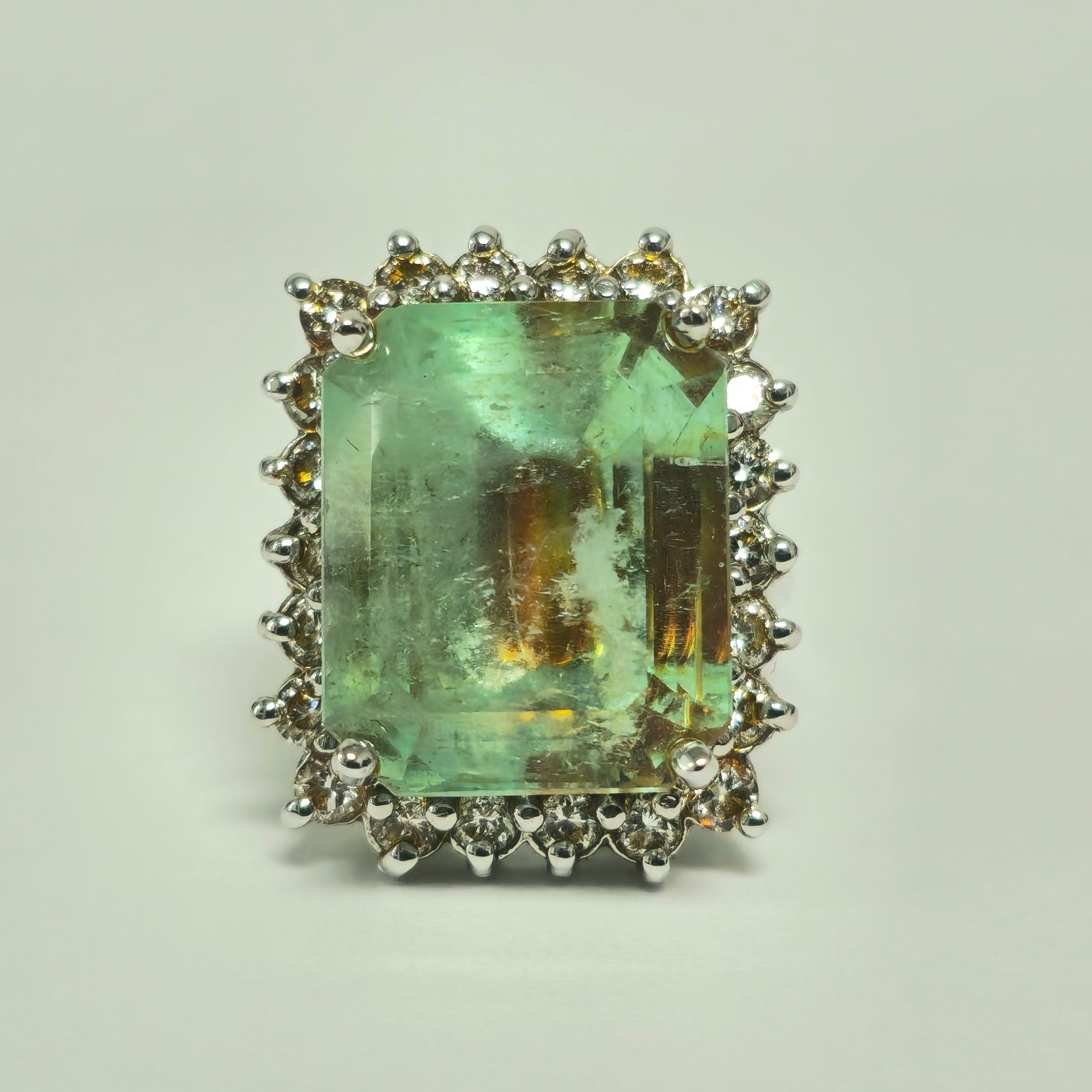 GIA Certified 100% Natural Colombian Emerald Diamond Ring - Pristine Diamonds