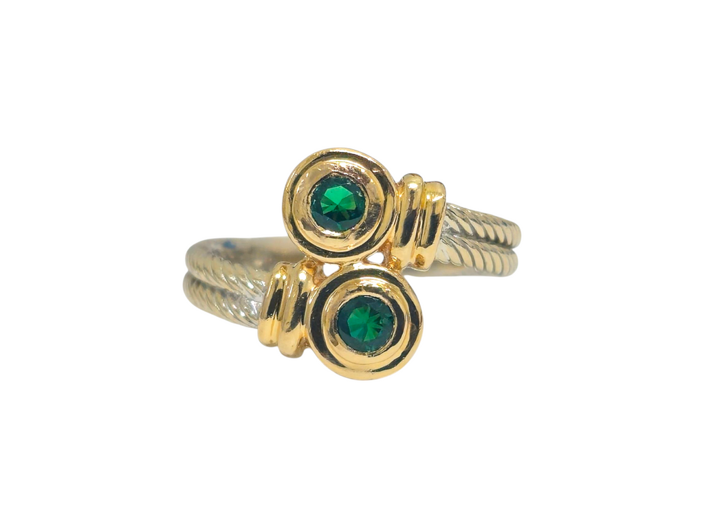 2cwt Emerald Ring in 14k Gold