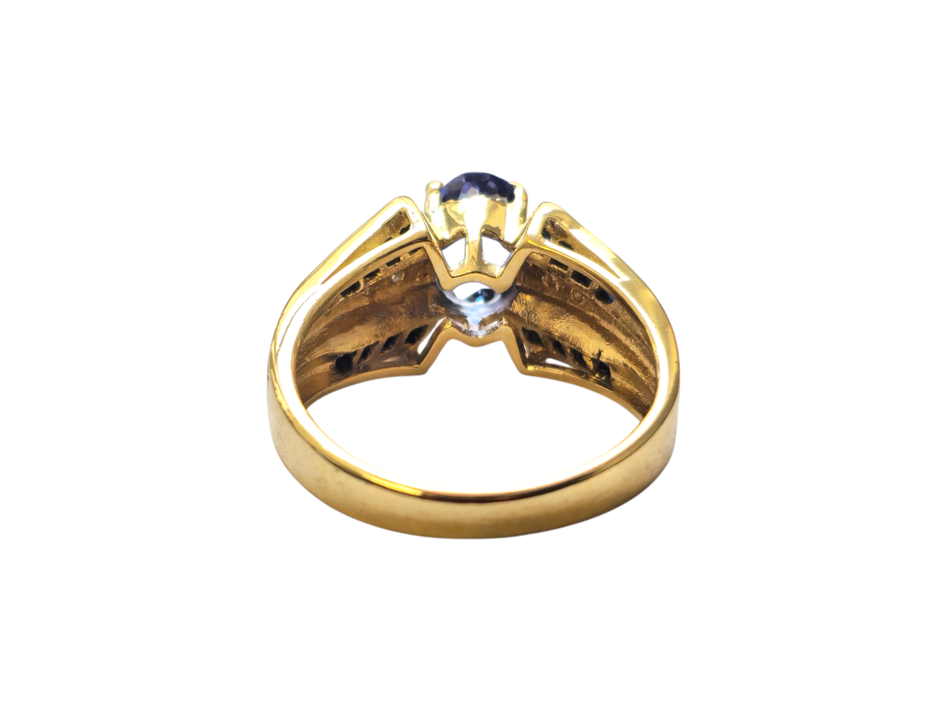 Natural 1.50 Carat Tanzanite & Diamond Ring