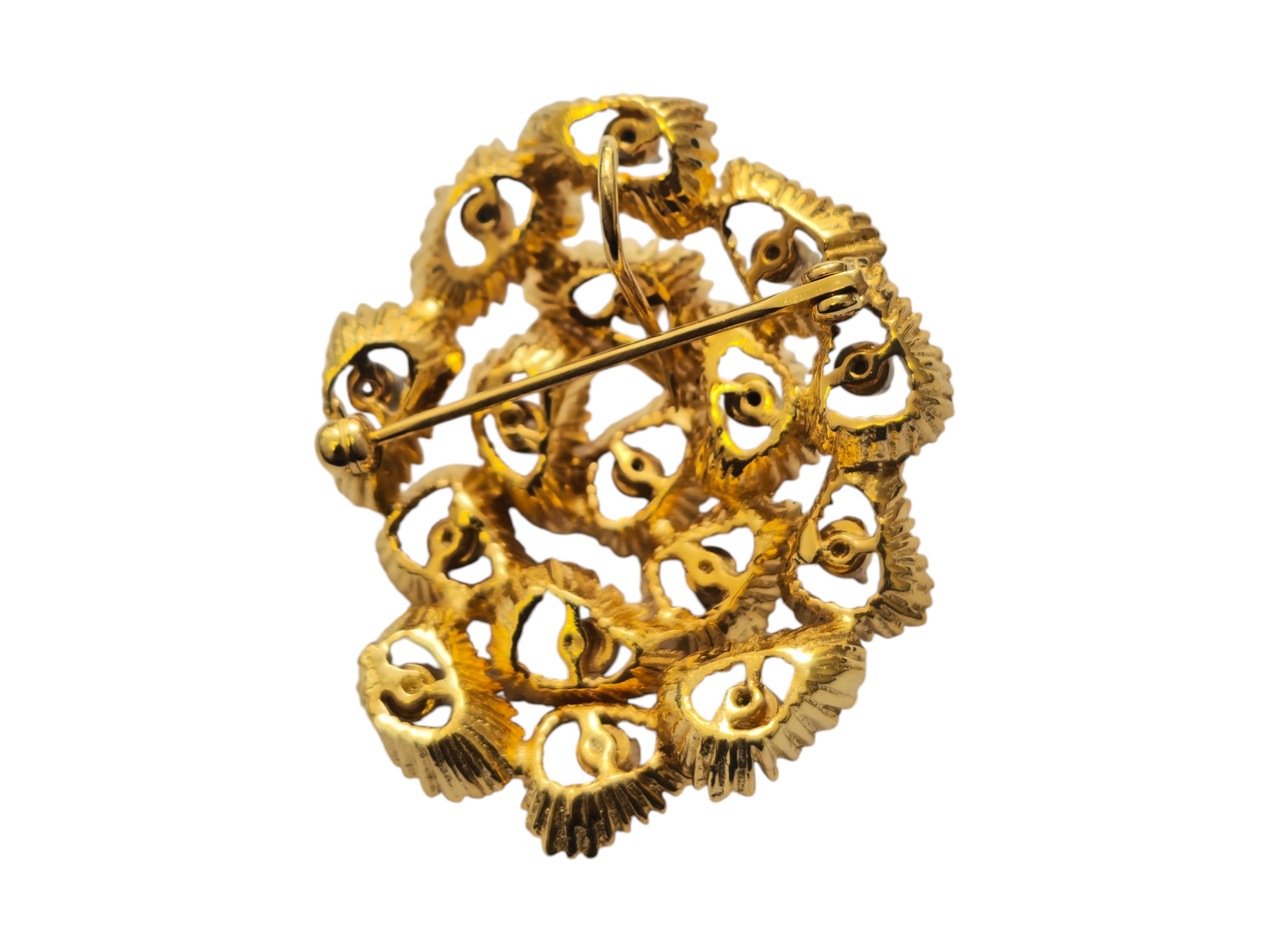 Vintage 18k Gold and Diamond Ring, Pendant and Earrings Set - Pristine Diamonds