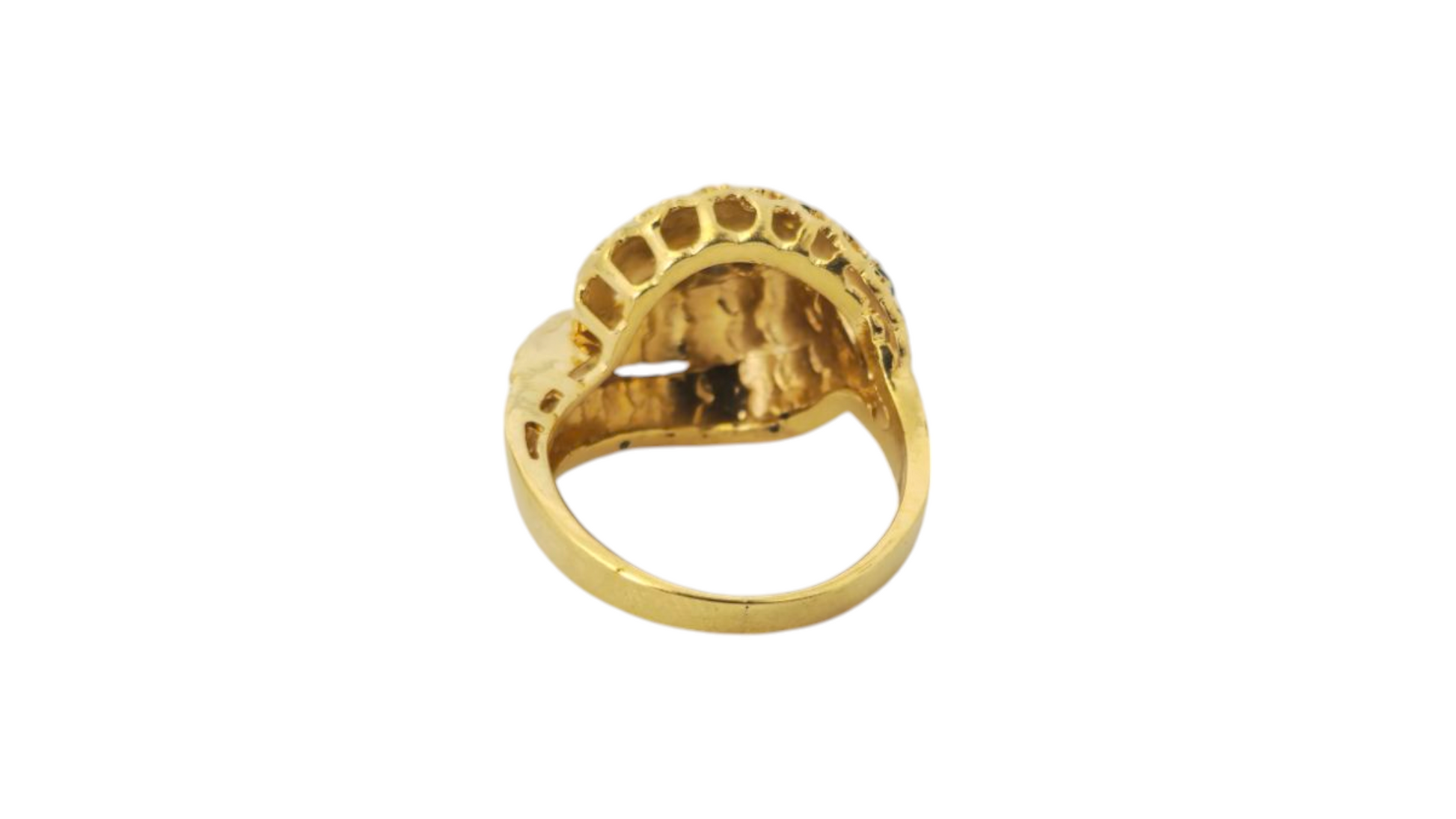 1CWT Blue Sapphire in 18k Yellow Gold