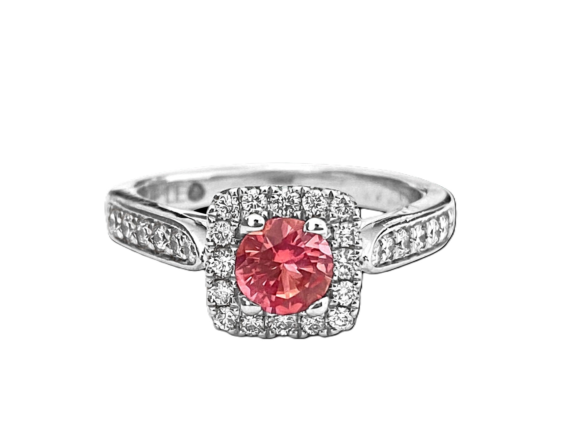 Vintage, 1.20ct Tourmaline & Diamond Ring For Her - Pristine Diamonds