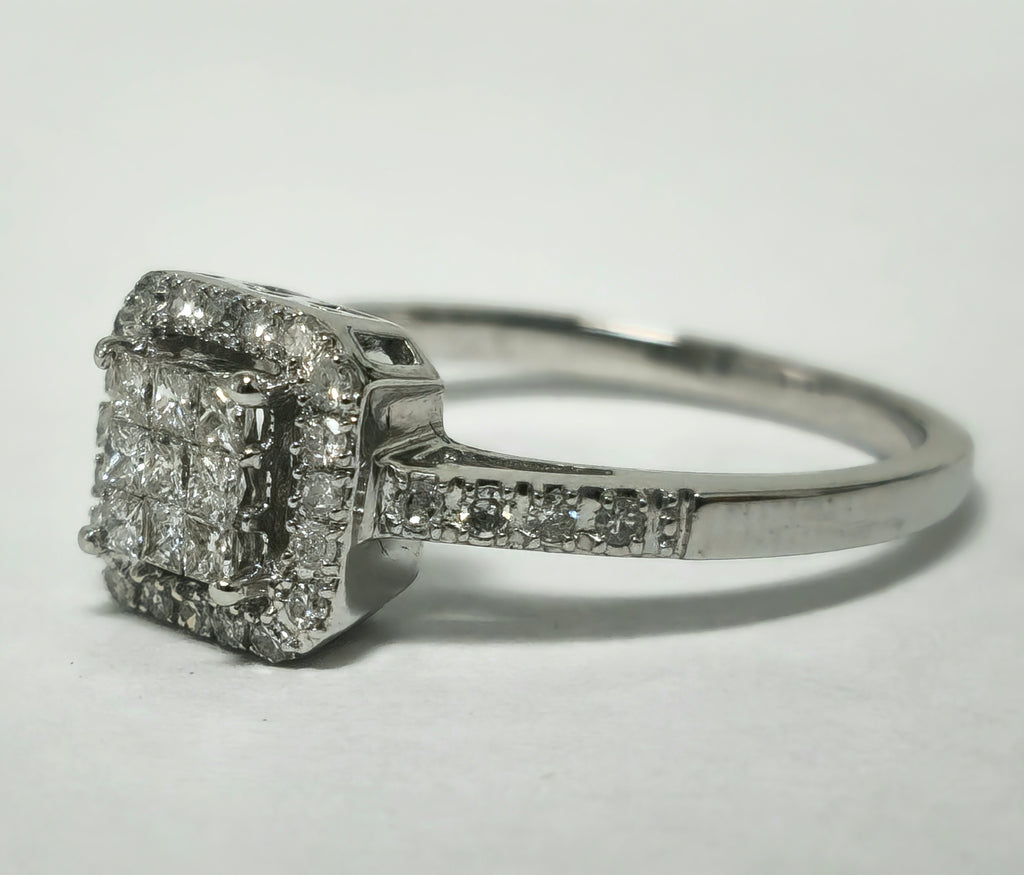 Womens 0.75ct Diamond & Gold Ring. Vintage Piece. - Pristine Diamonds