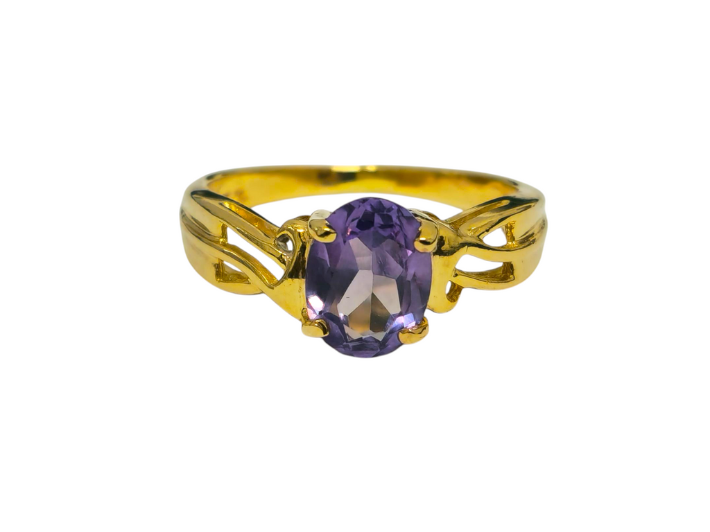 Vintage 1.60 Carat Tanzanite Ring in 14k Gold - Pristine Diamonds