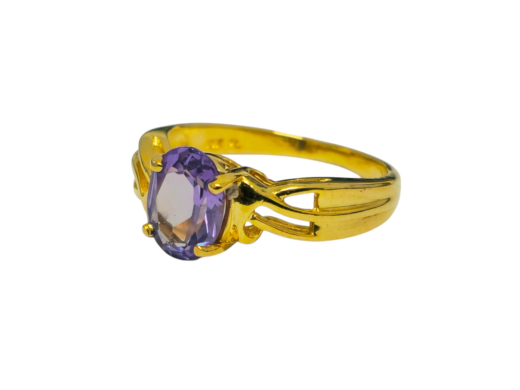 Vintage 1.60 Carat Tanzanite Ring in 14k Gold - Pristine Diamonds
