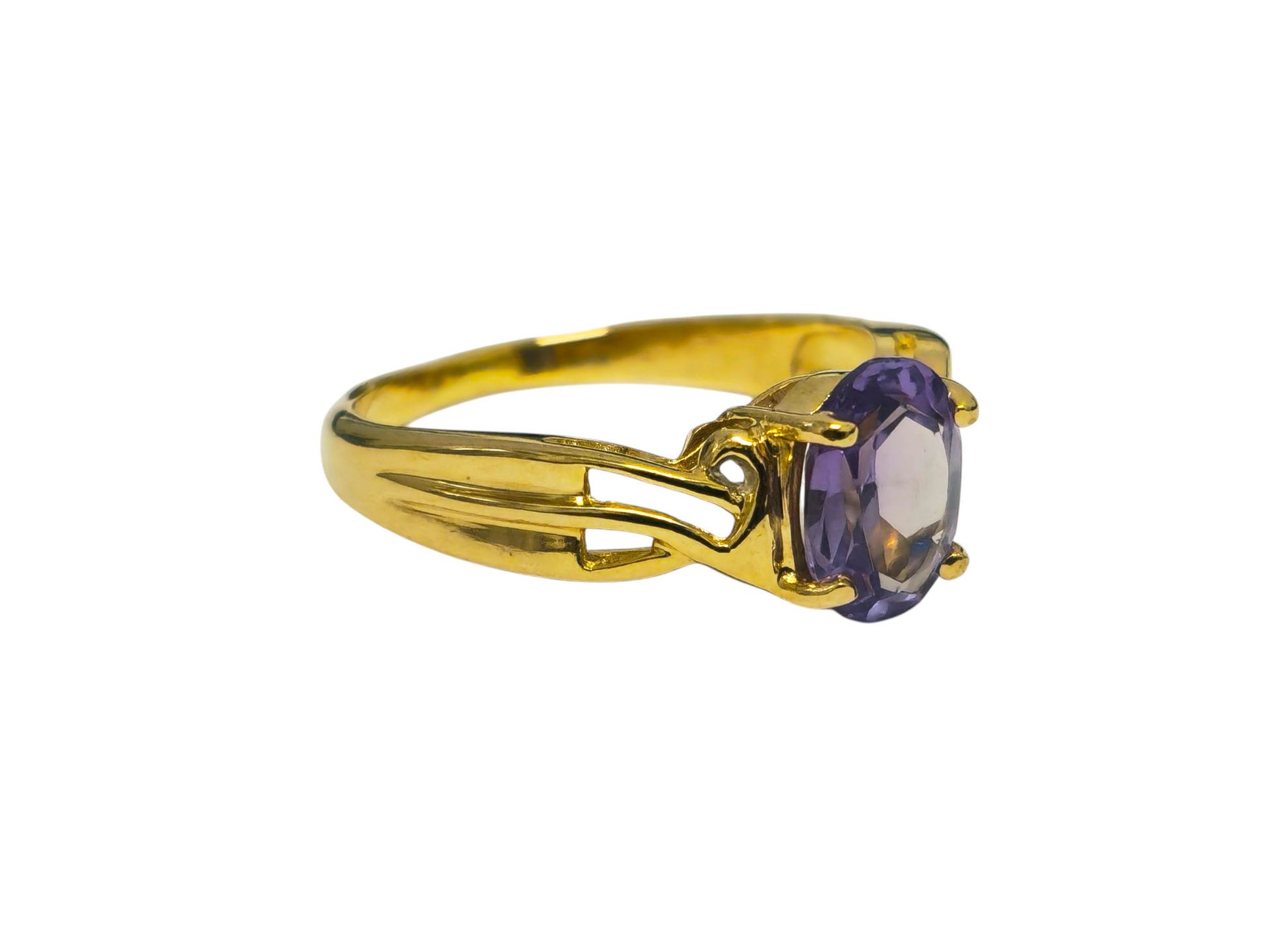 Vintage 1.60 Carat Tanzanite Ring in 14k Gold - Pristine Diamonds