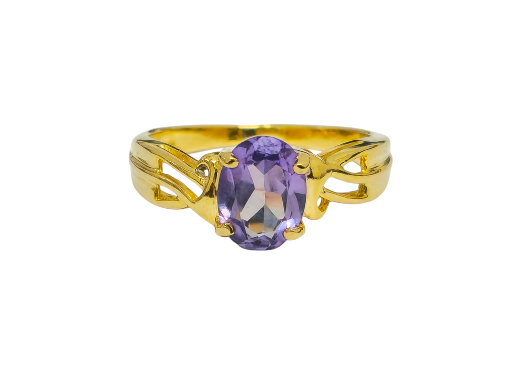 Vintage 1.60 Carat Tanzanite Ring in 14k Gold - Pristine Diamonds