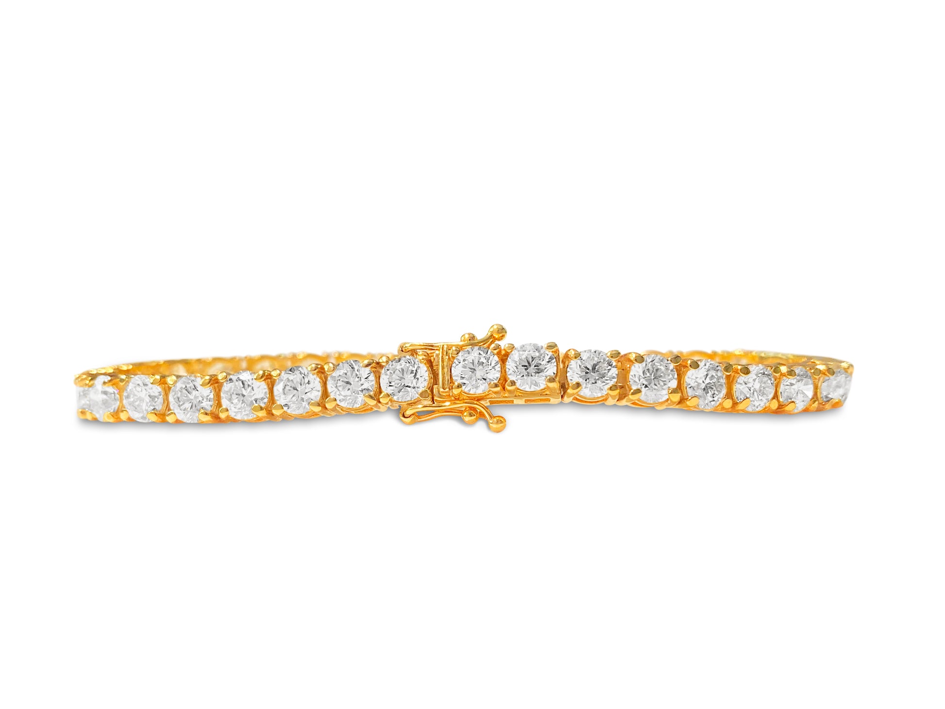 GIA Certified Custom 14.00 Carat Diamond Tennis Bracelet - Pristine Diamonds