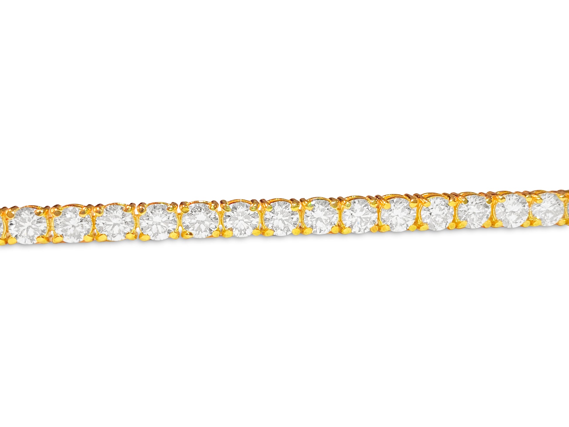 GIA Certified Custom 14.00 Carat Diamond Tennis Bracelet - Pristine Diamonds