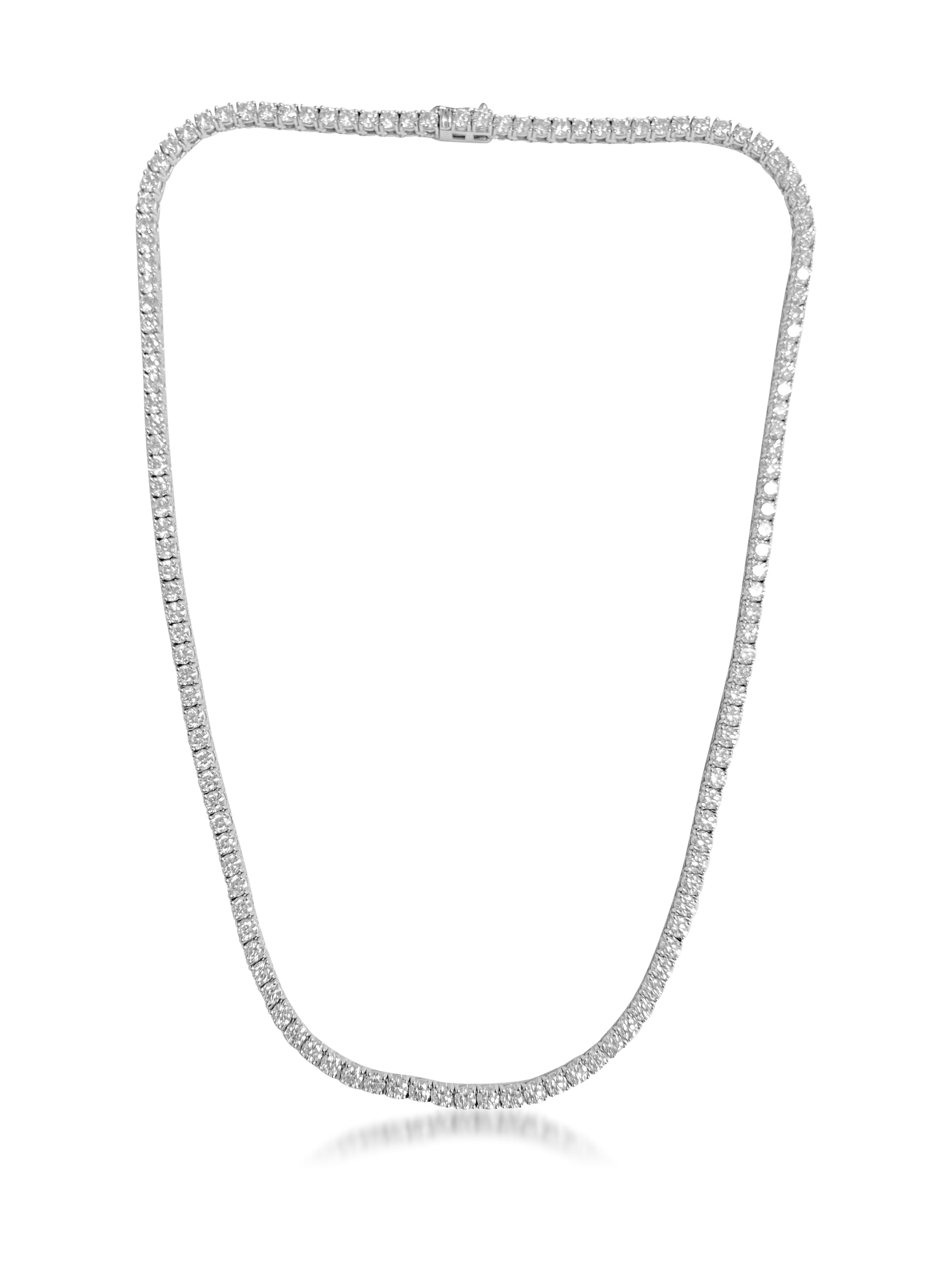 14.6ct VVS Diamond Tennis Necklace