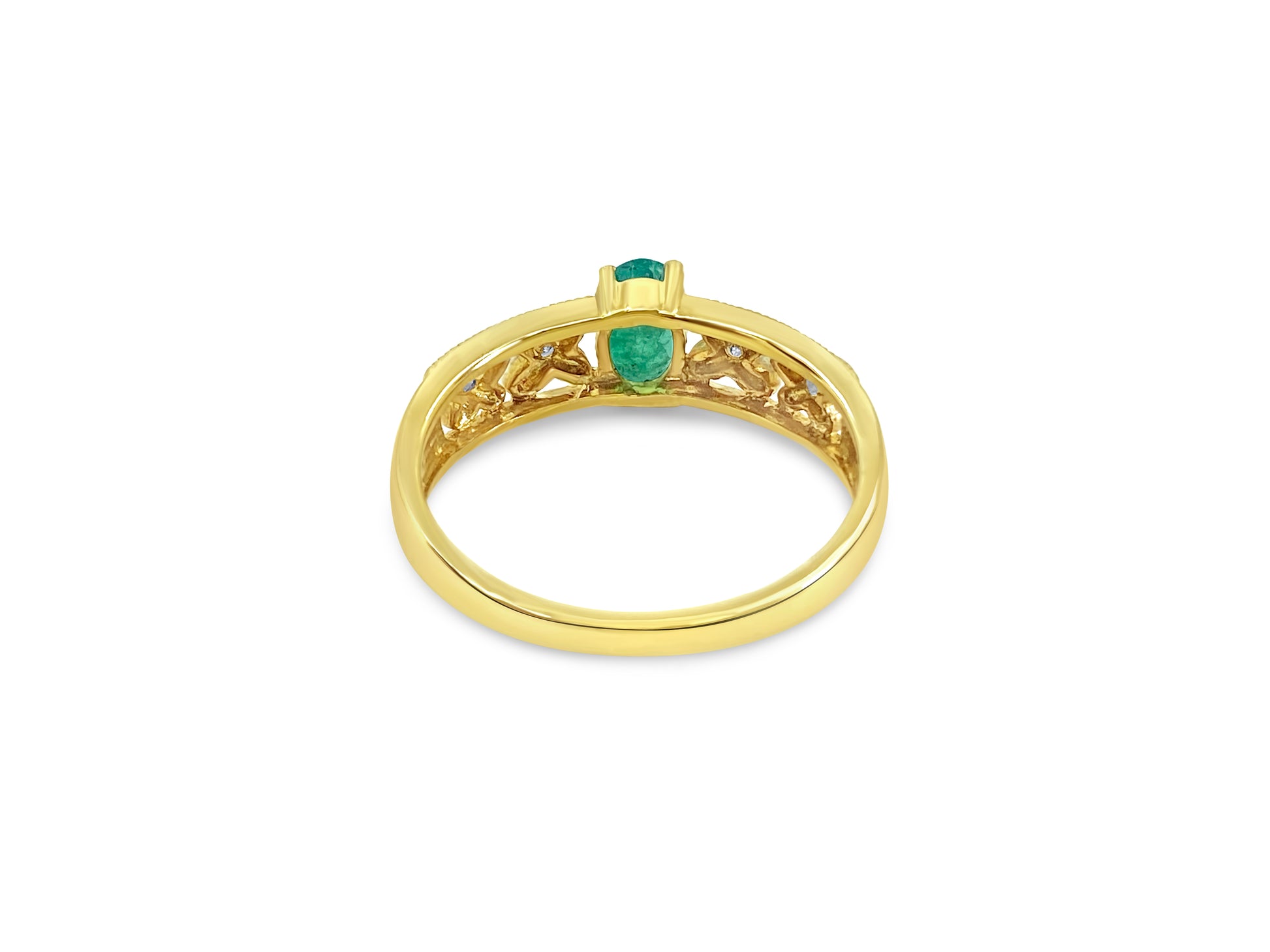 2.55 CT Emerald Diamond Cocktail Ring For Her - Pristine Diamonds
