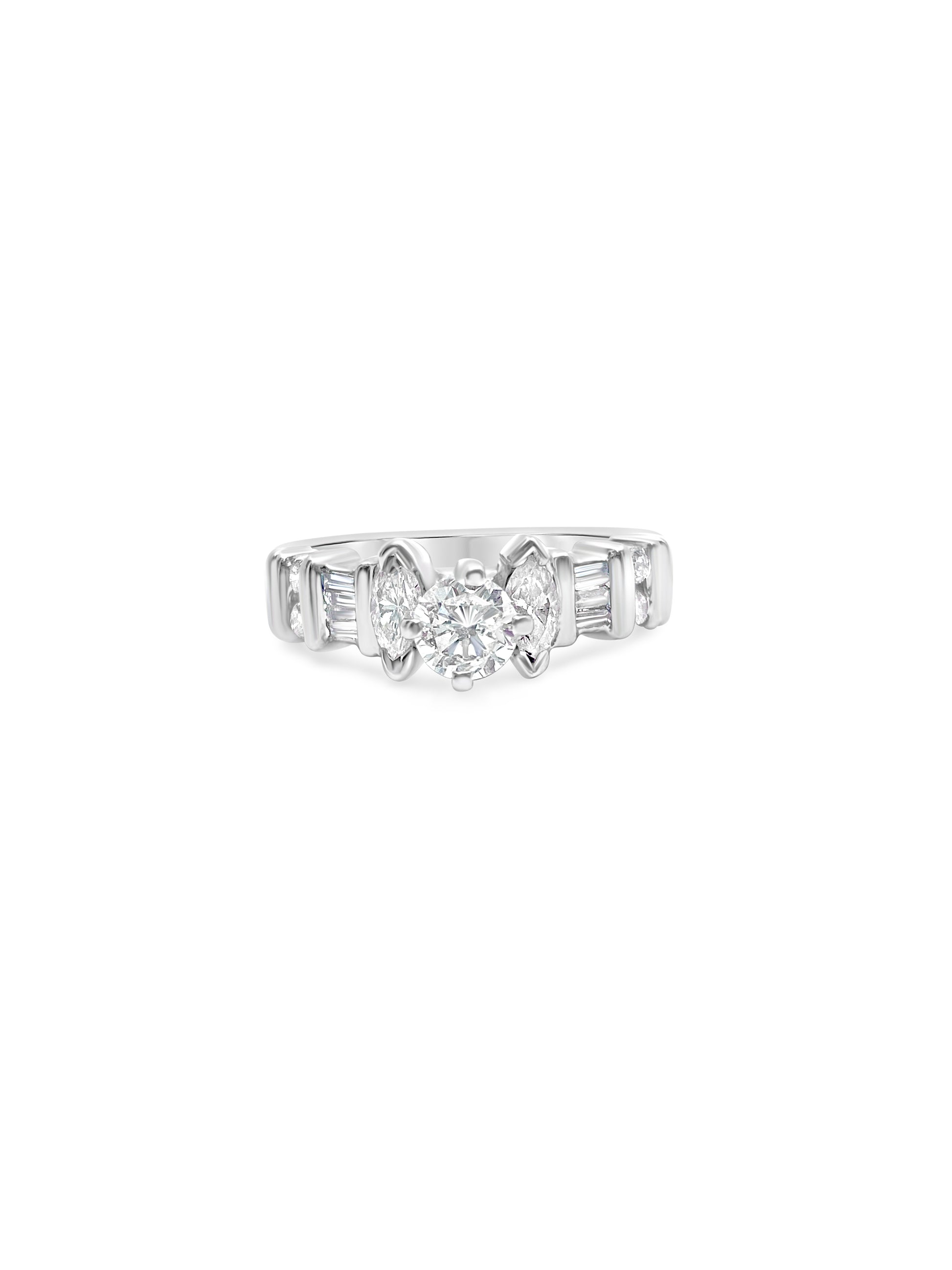 Vintage 1.50 carat diamond engagement ring for her featuring a classic design, crafted by Prince The Jeweler.
