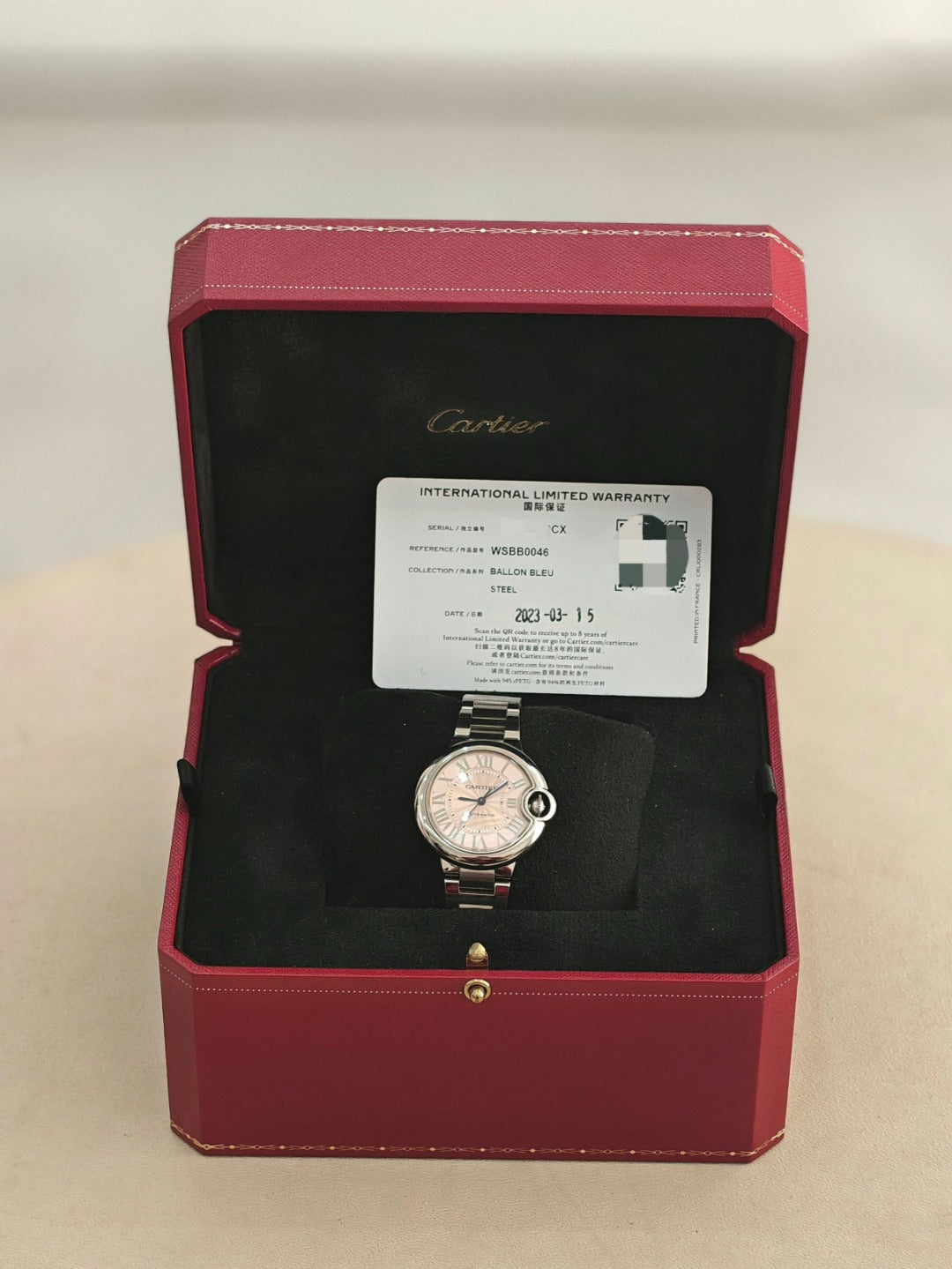 Cartier Ballon Bleu series WSBB0046