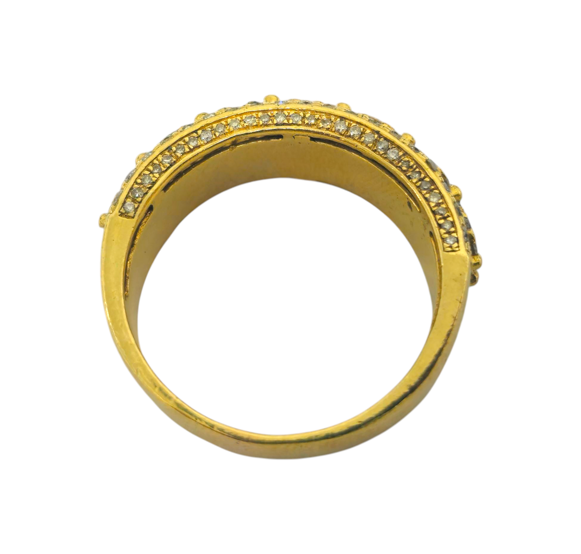 2.80 Carat Diamond Cluster Ring in 14k Gold