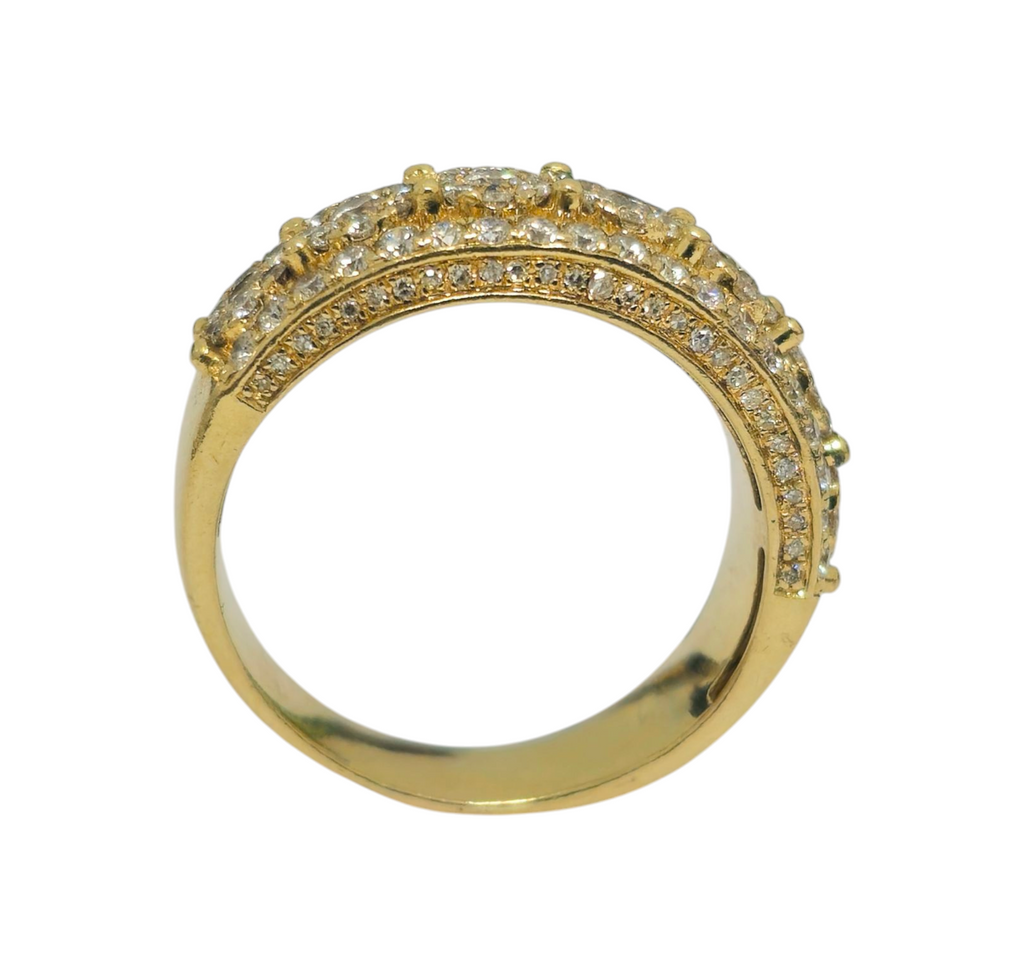 2.80 Carat Diamond Cluster Ring in 14k Gold