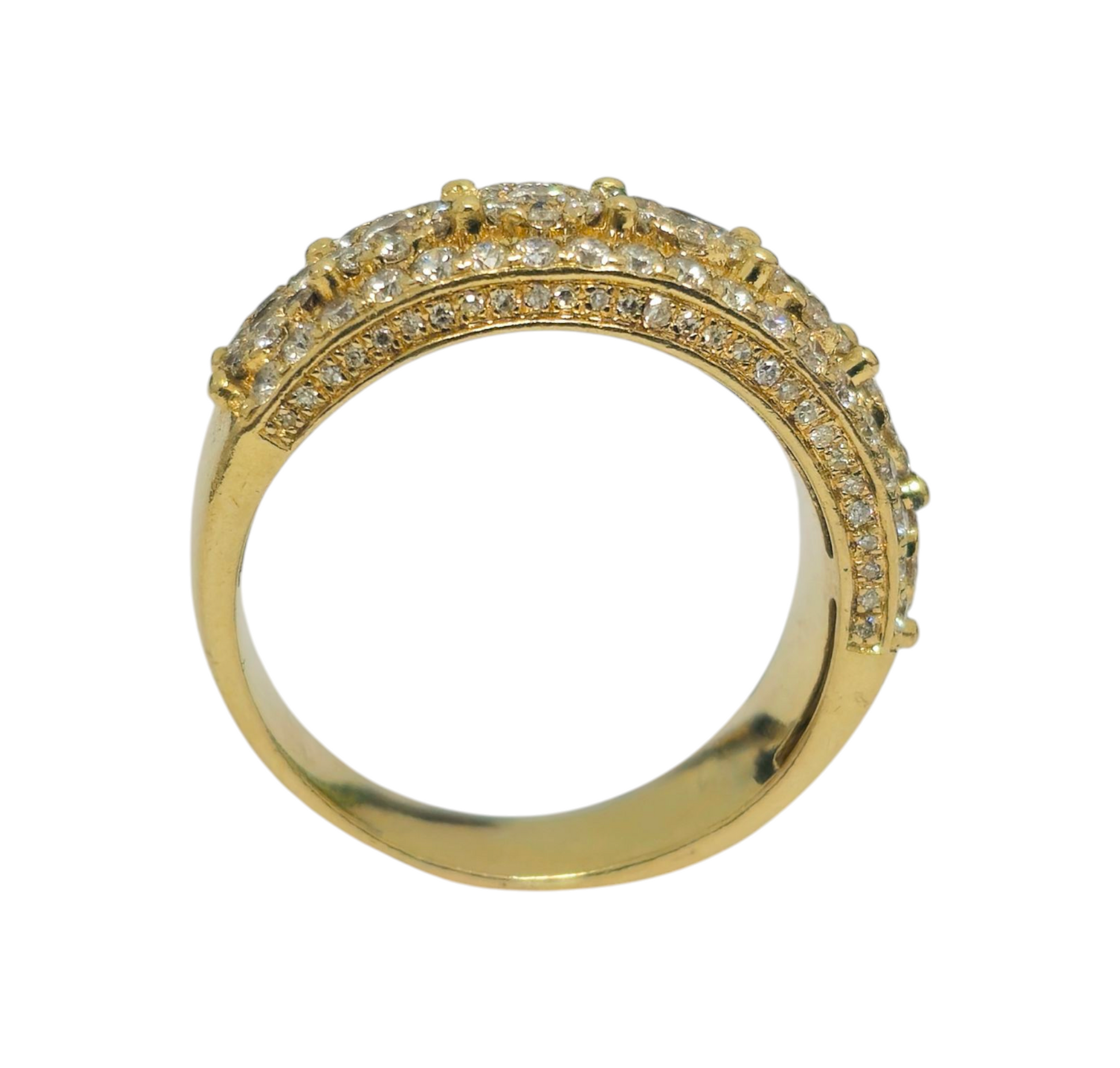 2.80 Carat Diamond Cluster Ring in 14k Gold