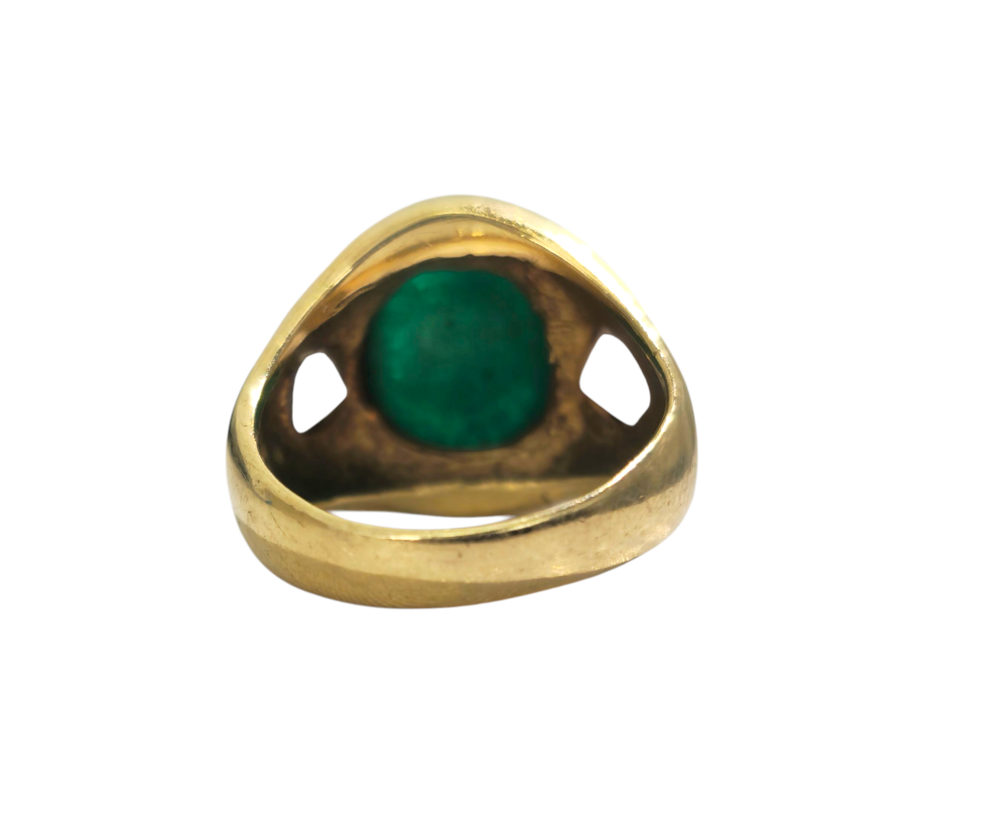 Jade & Diamond Ring in 18k Gold - Pristine Diamonds