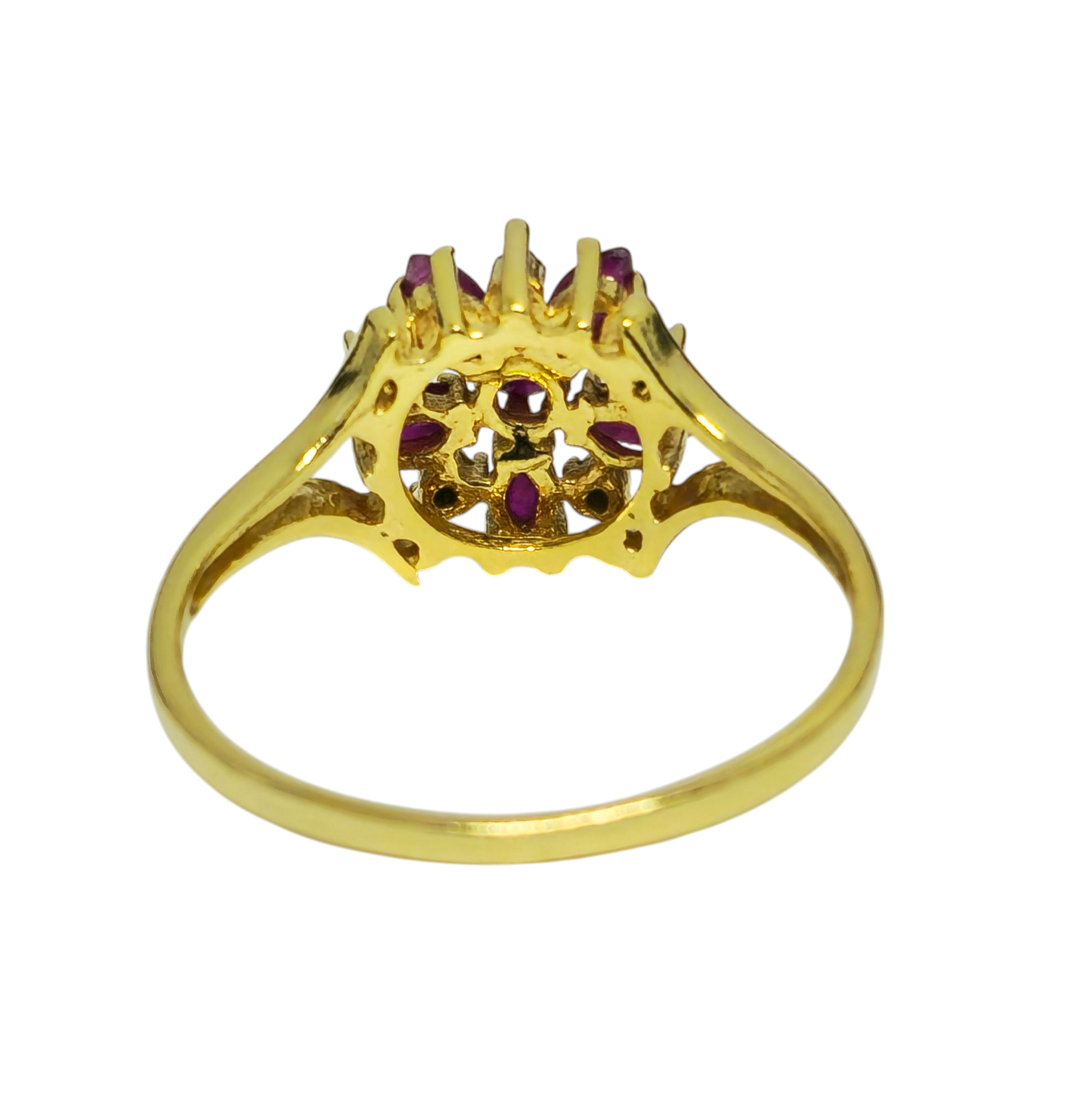 Late 20th Century 0.71ct Ruby & Diamond Ring For Her