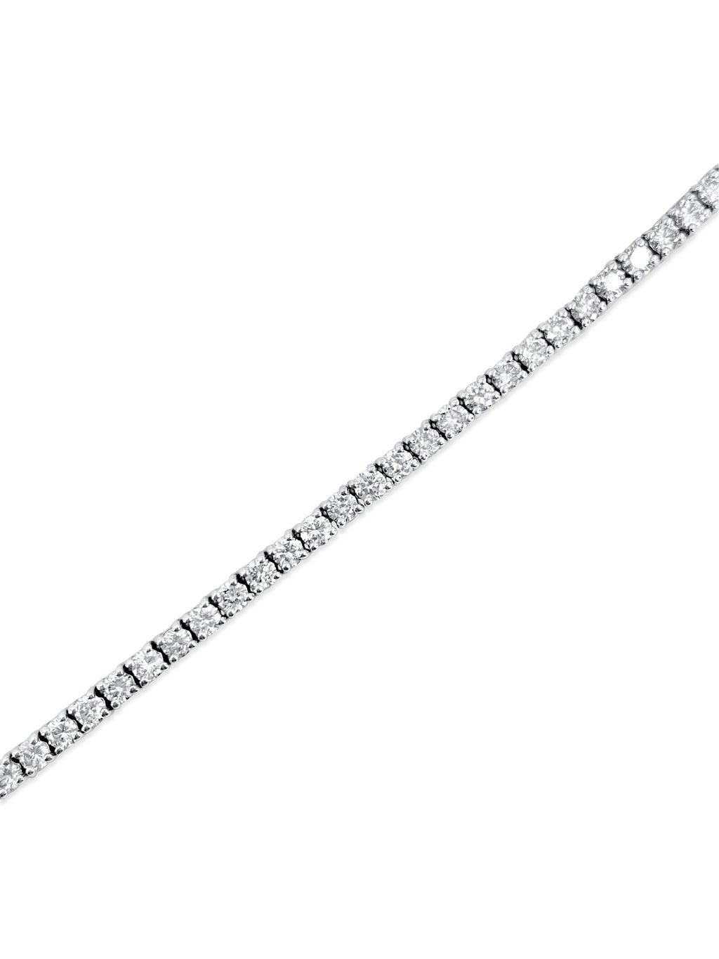 11.50ct VVS Diamond Tennis Necklace in 14k Gold