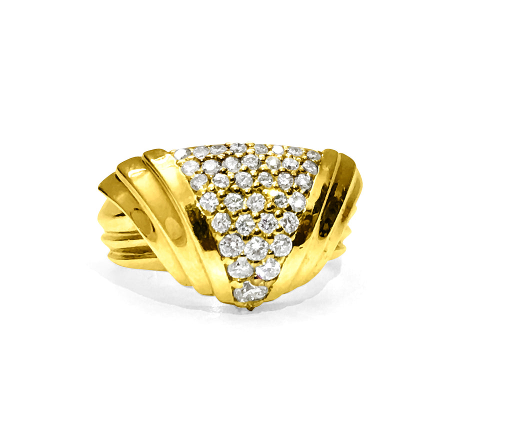 Vintage 3CWT Diamond Bracelet in 14k Yellow Gold